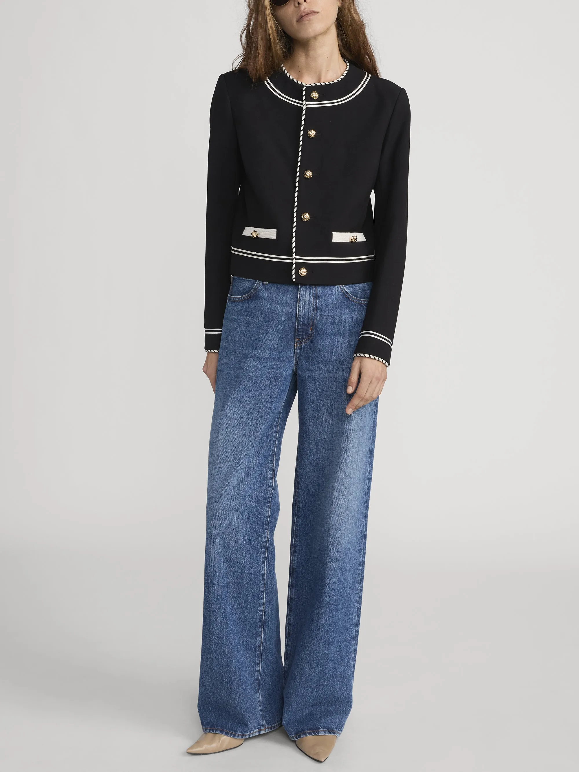 The Prim Jacket -- Black sold by Frame Denim product image thumbnail 2