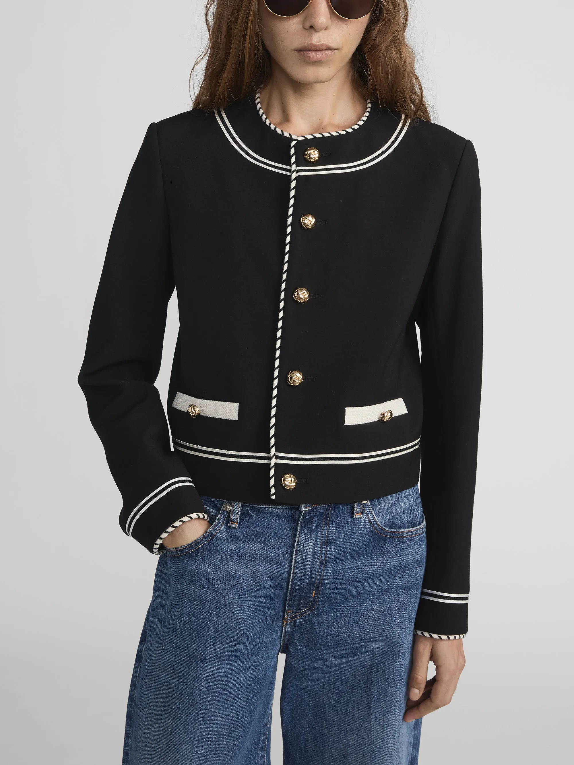 The Prim Jacket -- Black sold by Frame Denim product image thumbnail 3