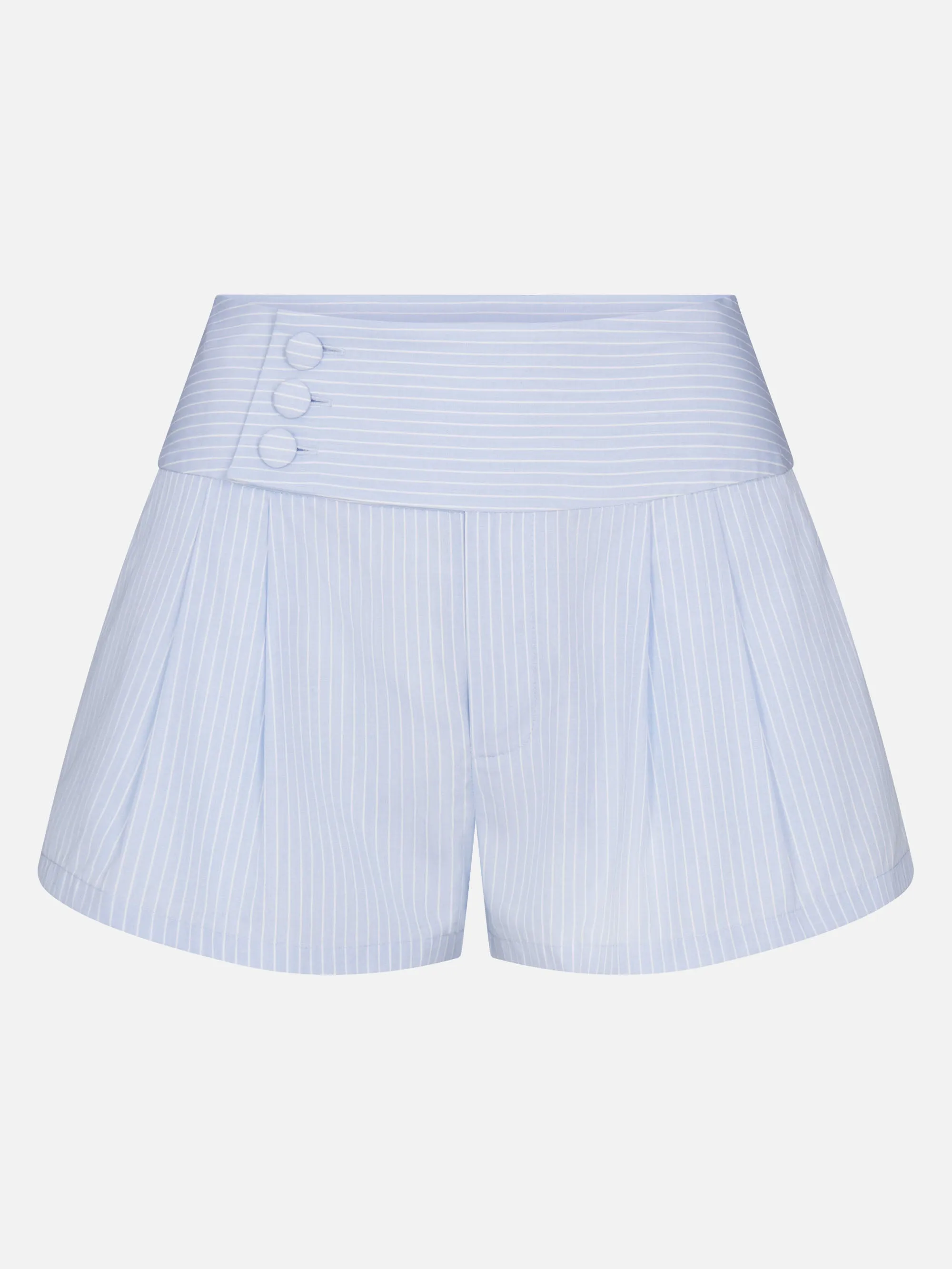 The Striped Harbor Short -- Venice Blue Multi sold by Frame Denim
