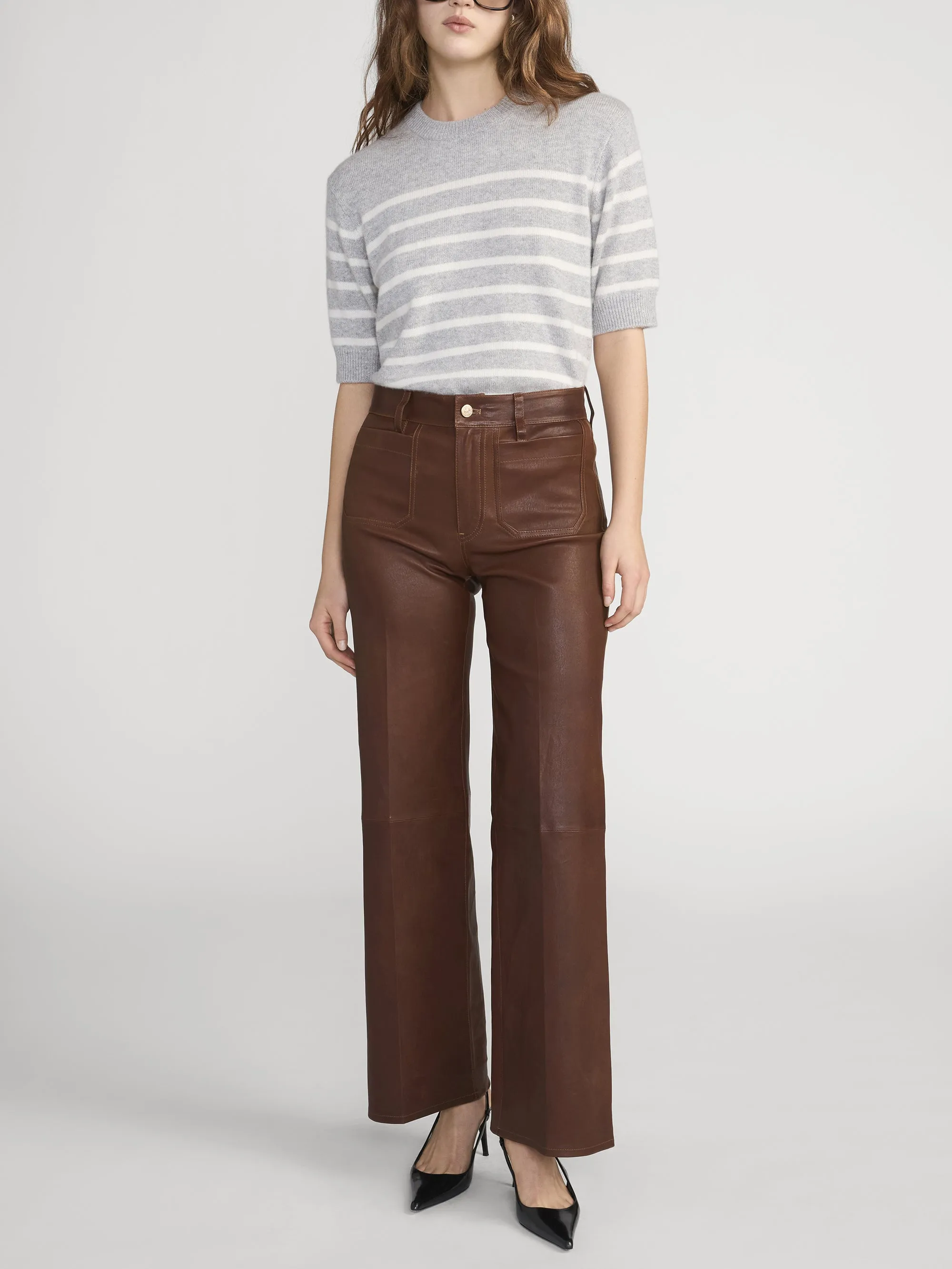 The Cashmere Easy Crew -- Grey Multi sold by Frame Denim product image thumbnail 2