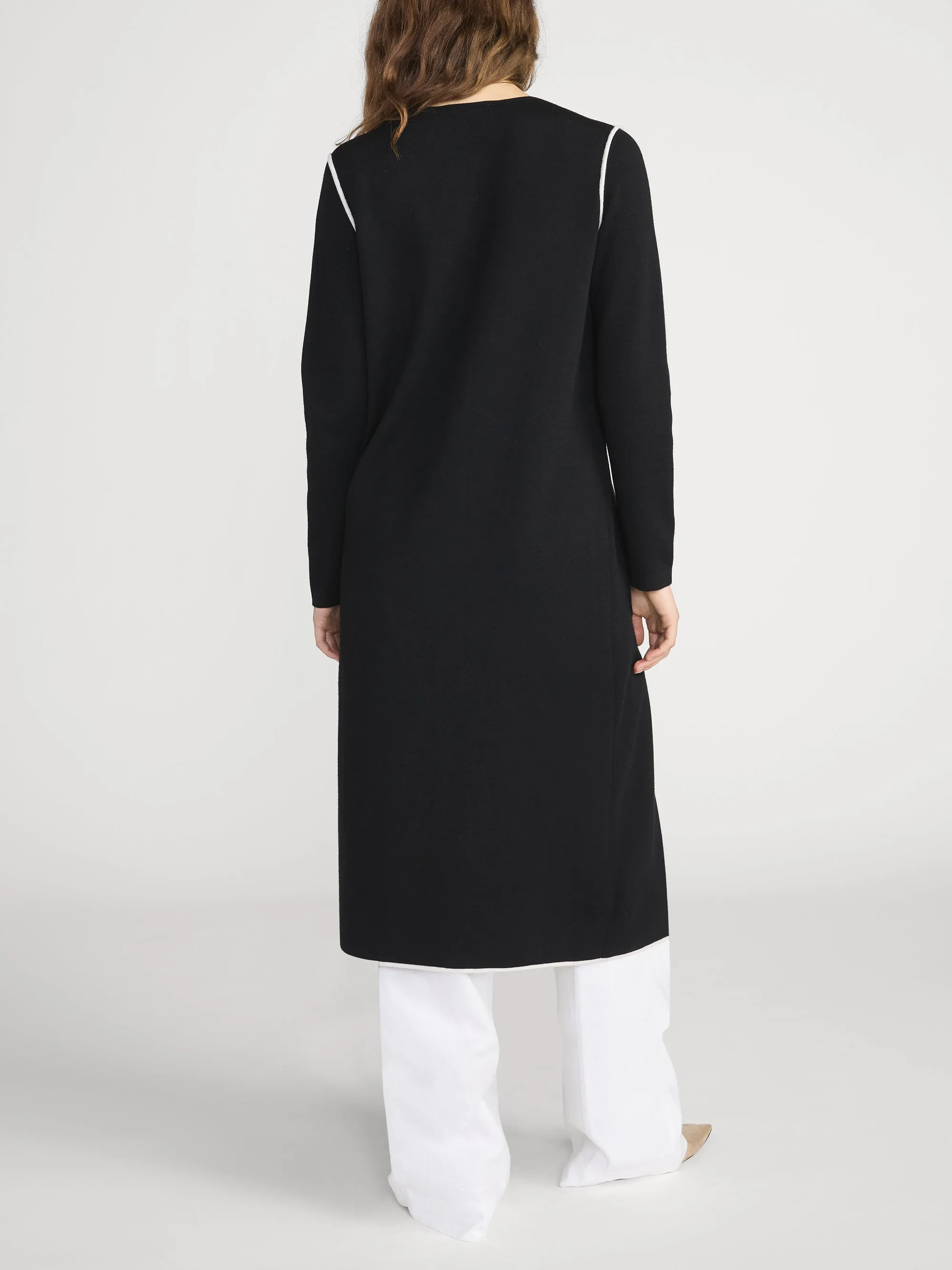 The Long Sleek Cardi -- Black sold by Frame Denim product image thumbnail 5