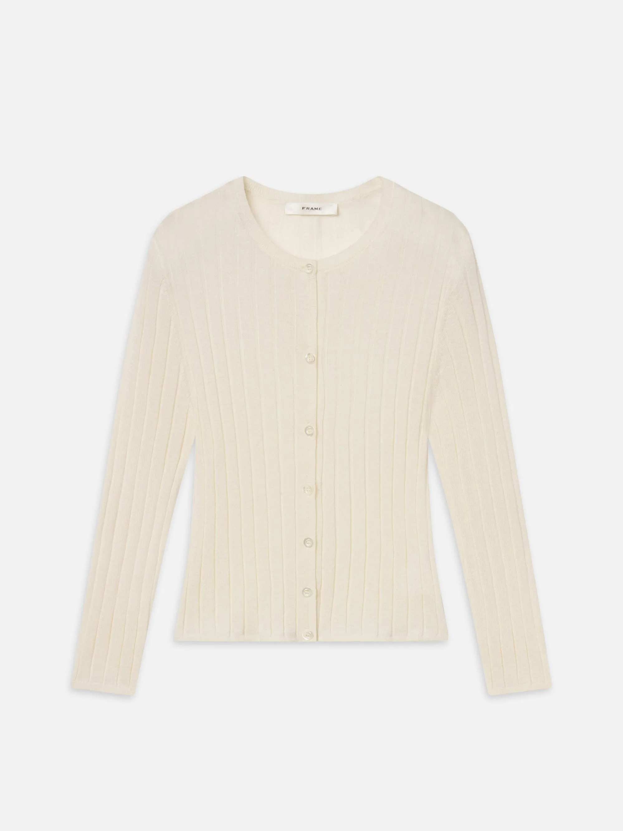 The Silk Cashmere Cardi -- Cream sold by Frame Denim