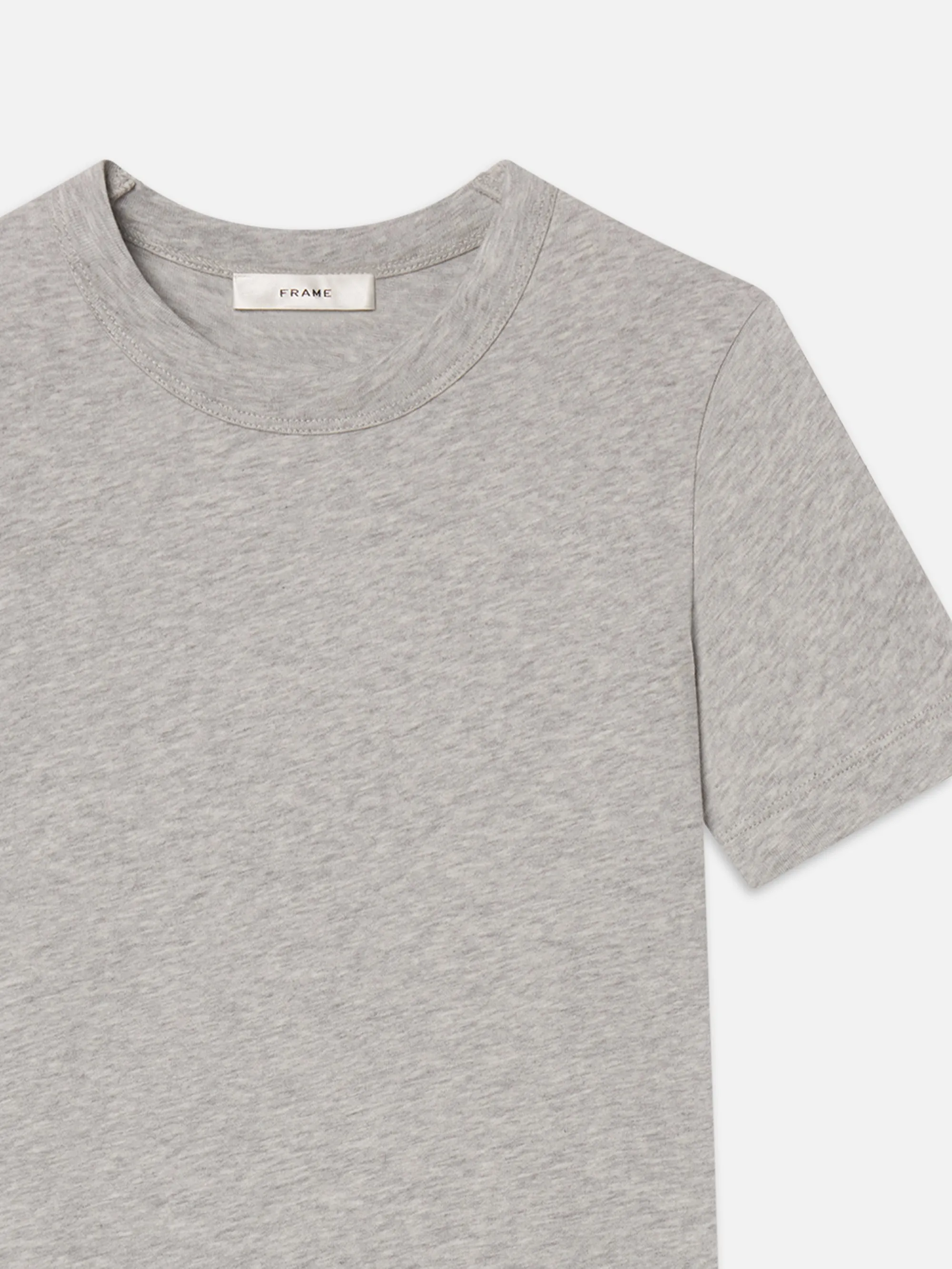 The Heather Boxy Tee -- Heather Grey sold by Frame Denim product image thumbnail 2
