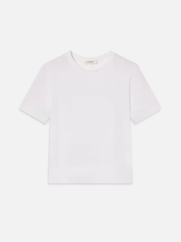 The Boxy Tee -- White sold by Frame Denim