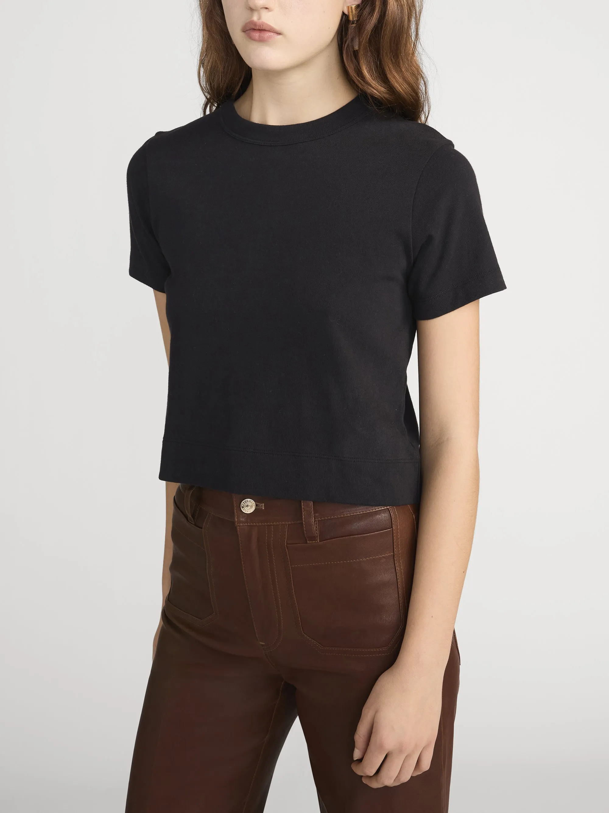 The Boxy Tee -- Black sold by Frame Denim product image thumbnail 4