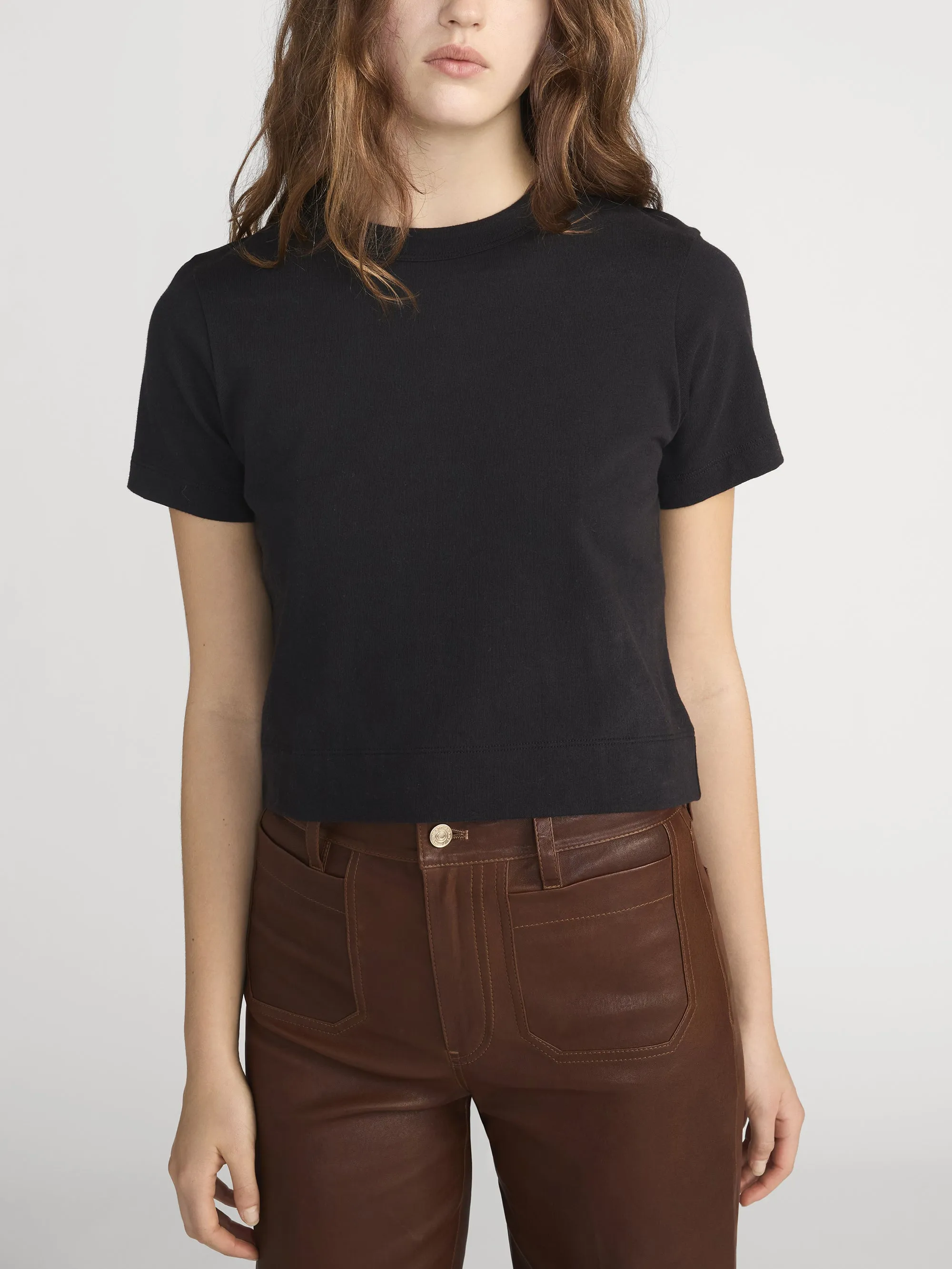 The Boxy Tee -- Black sold by Frame Denim product image thumbnail 3