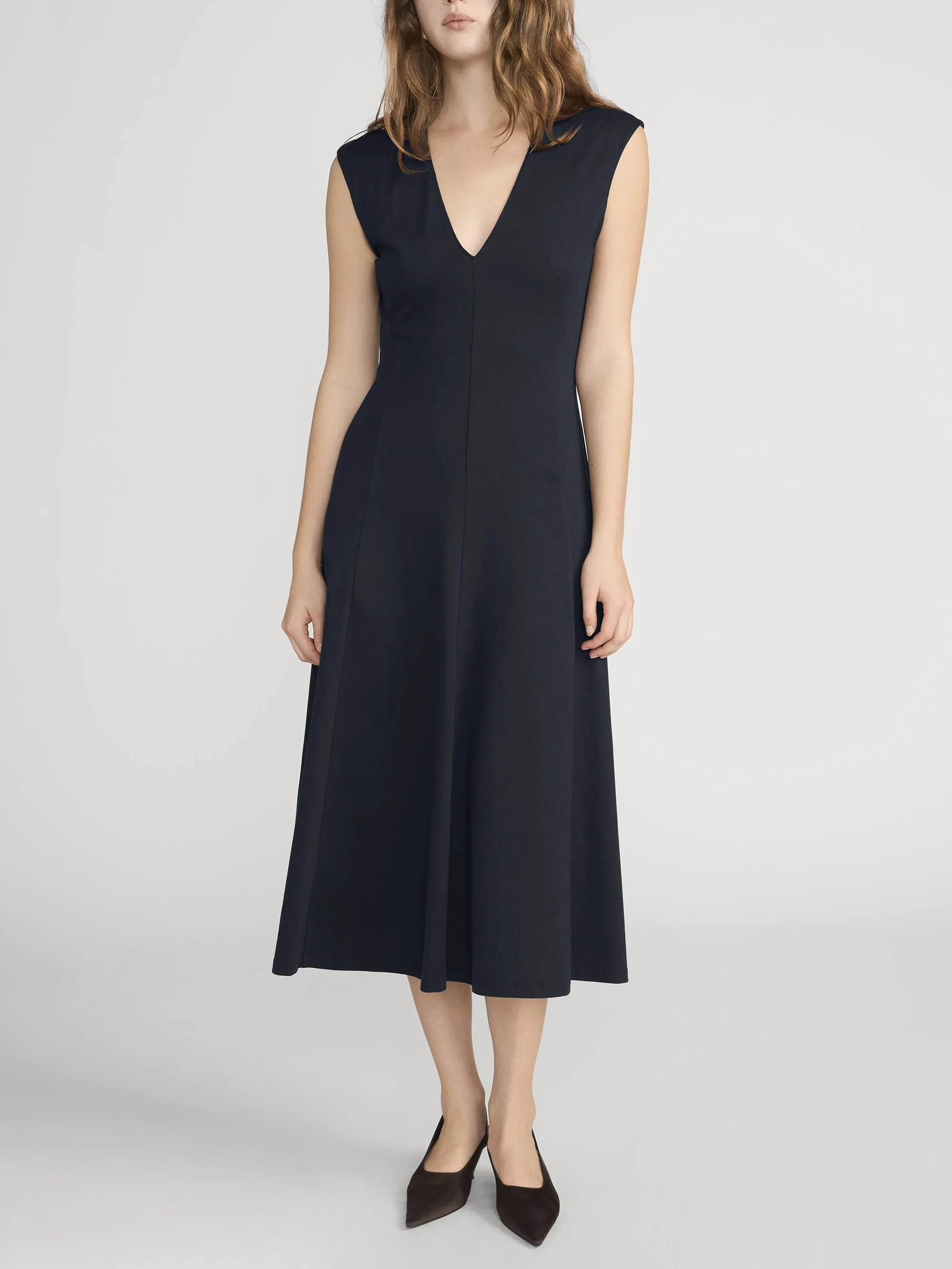 The Studio Dress -- Navy sold by Frame Denim product image thumbnail 2