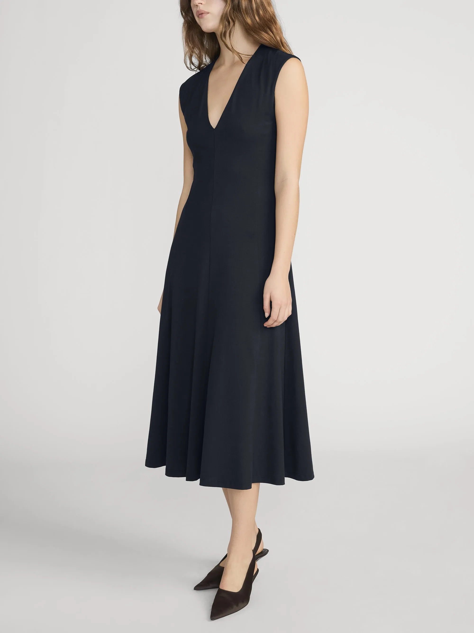 The Studio Dress -- Navy sold by Frame Denim product image thumbnail 3