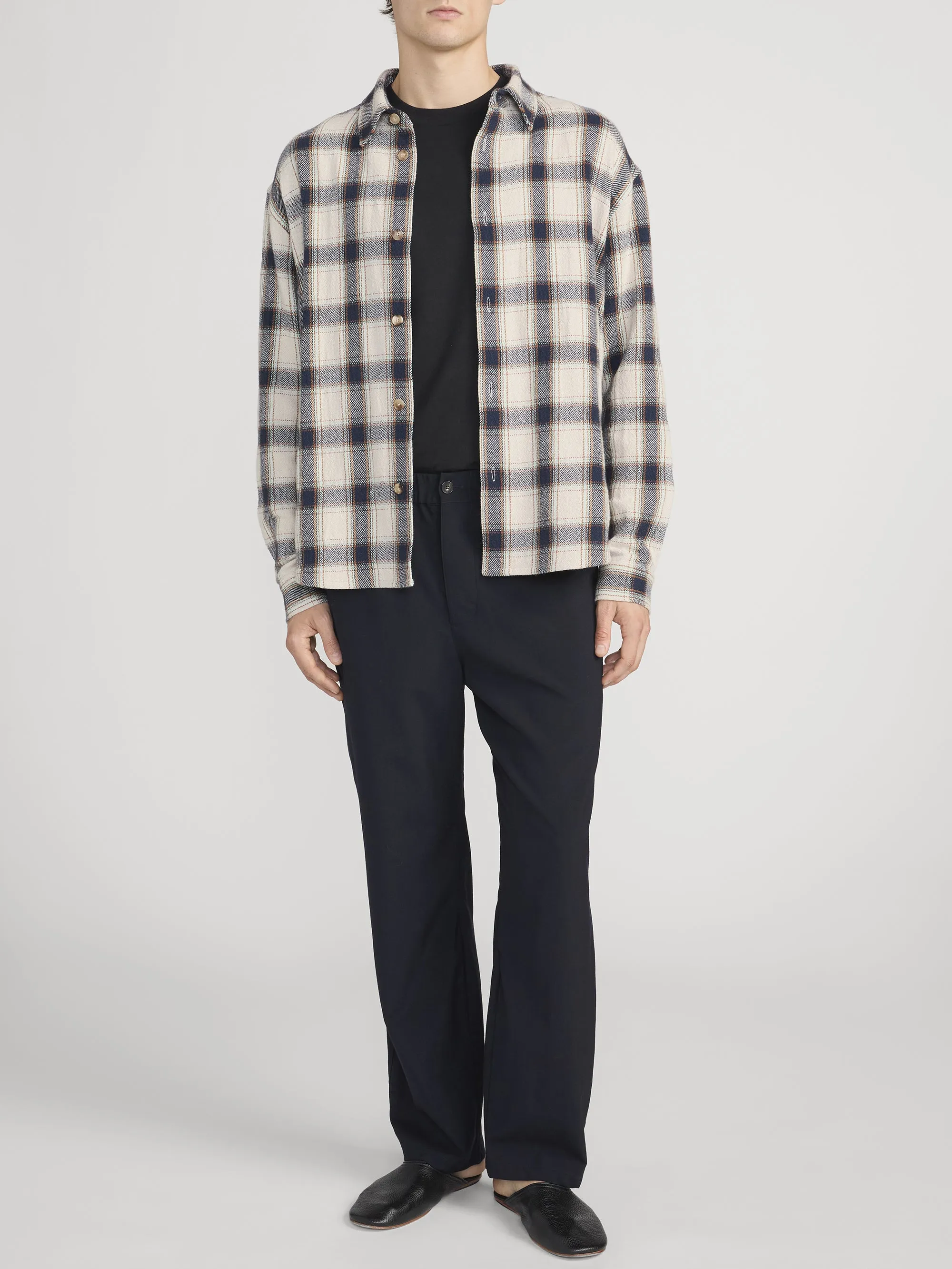 Plaid Overshirt -- Cream Plaid sold by Frame Denim product image thumbnail 2