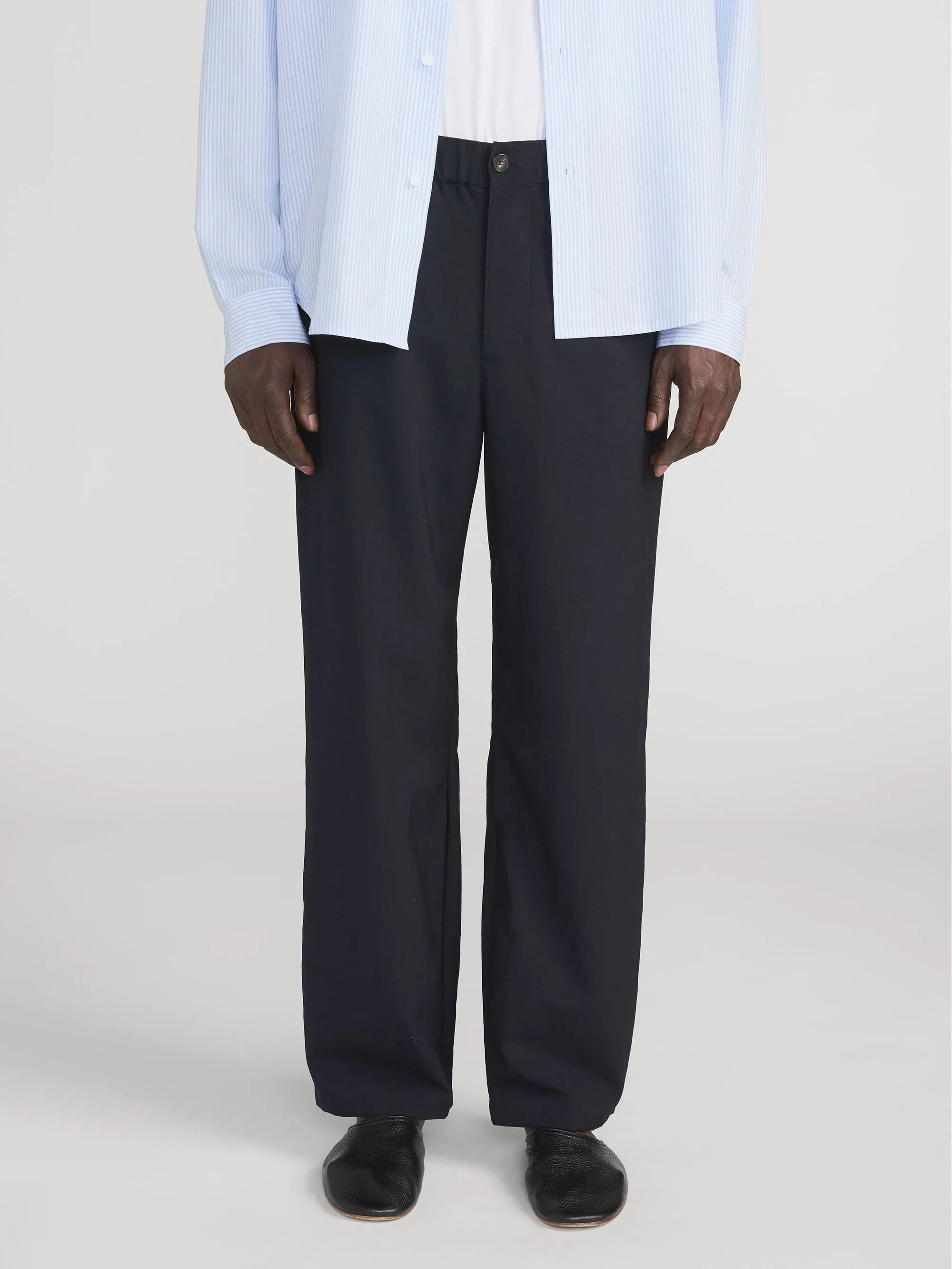 Baggy Trousers -- Dark Navy sold by Frame Denim product image thumbnail 2