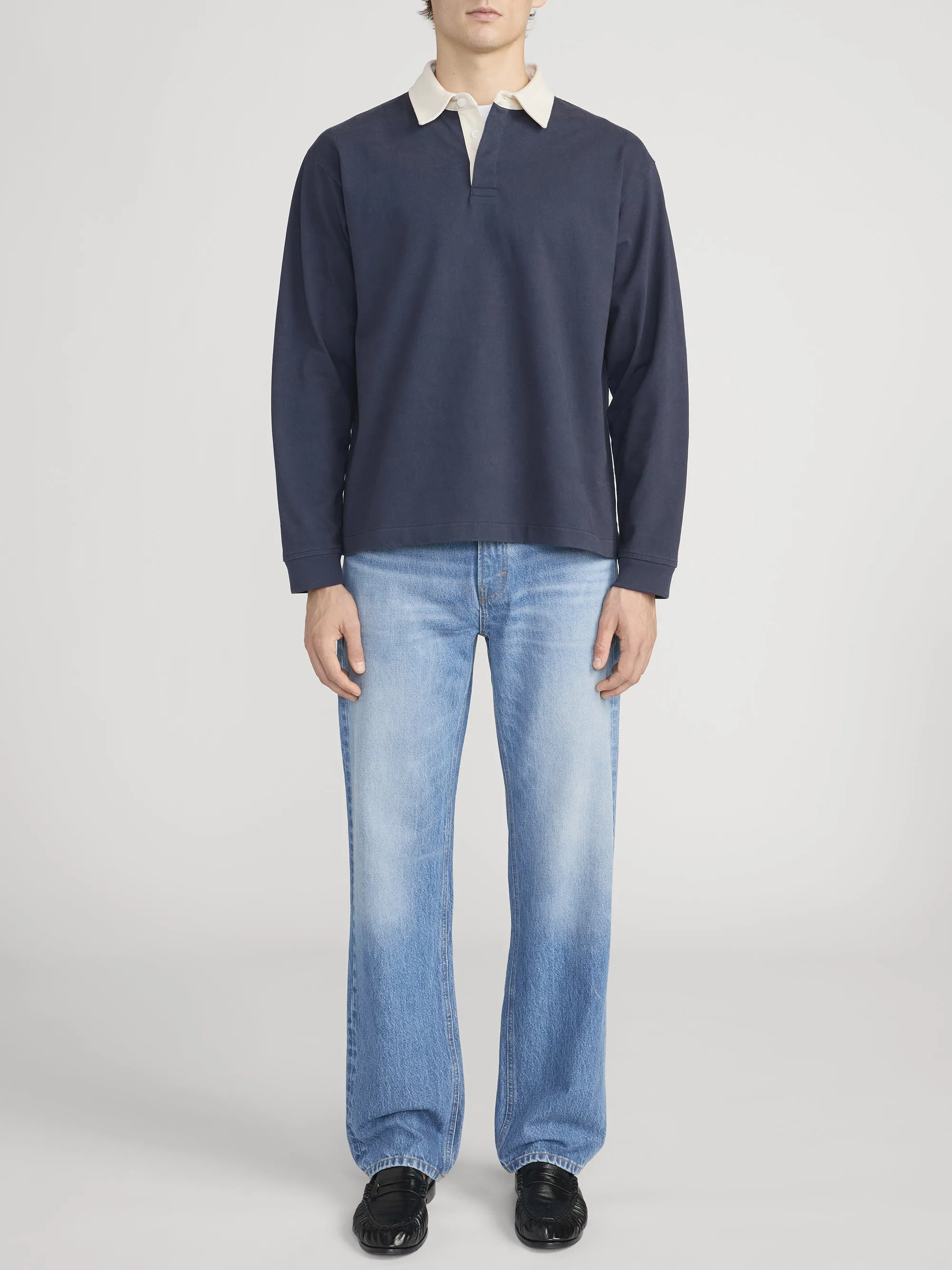 Rugby Polo Shirt -- Dark Navy sold by Frame Denim product image thumbnail 2