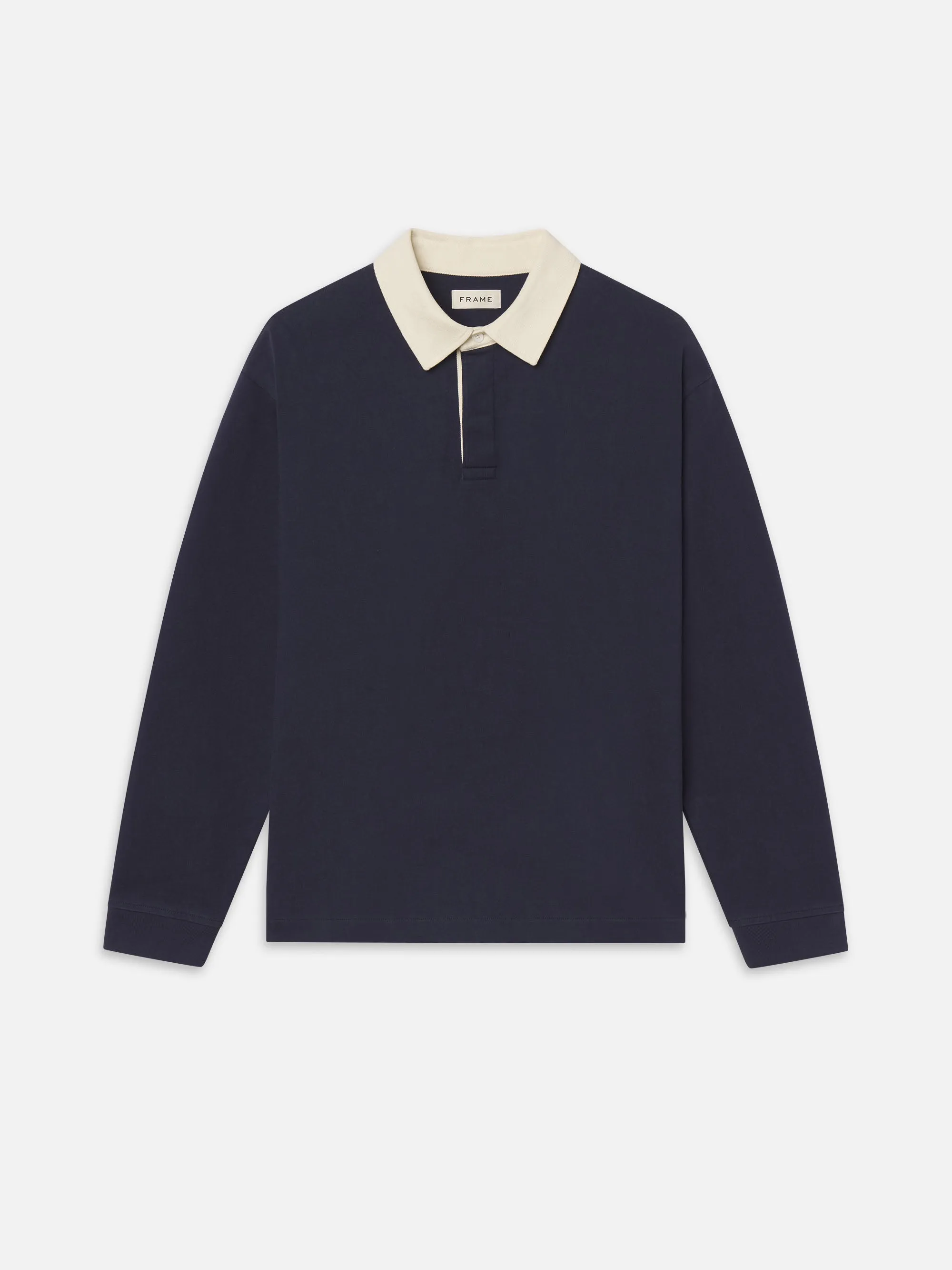 Rugby Polo Shirt -- Dark Navy sold by Frame Denim