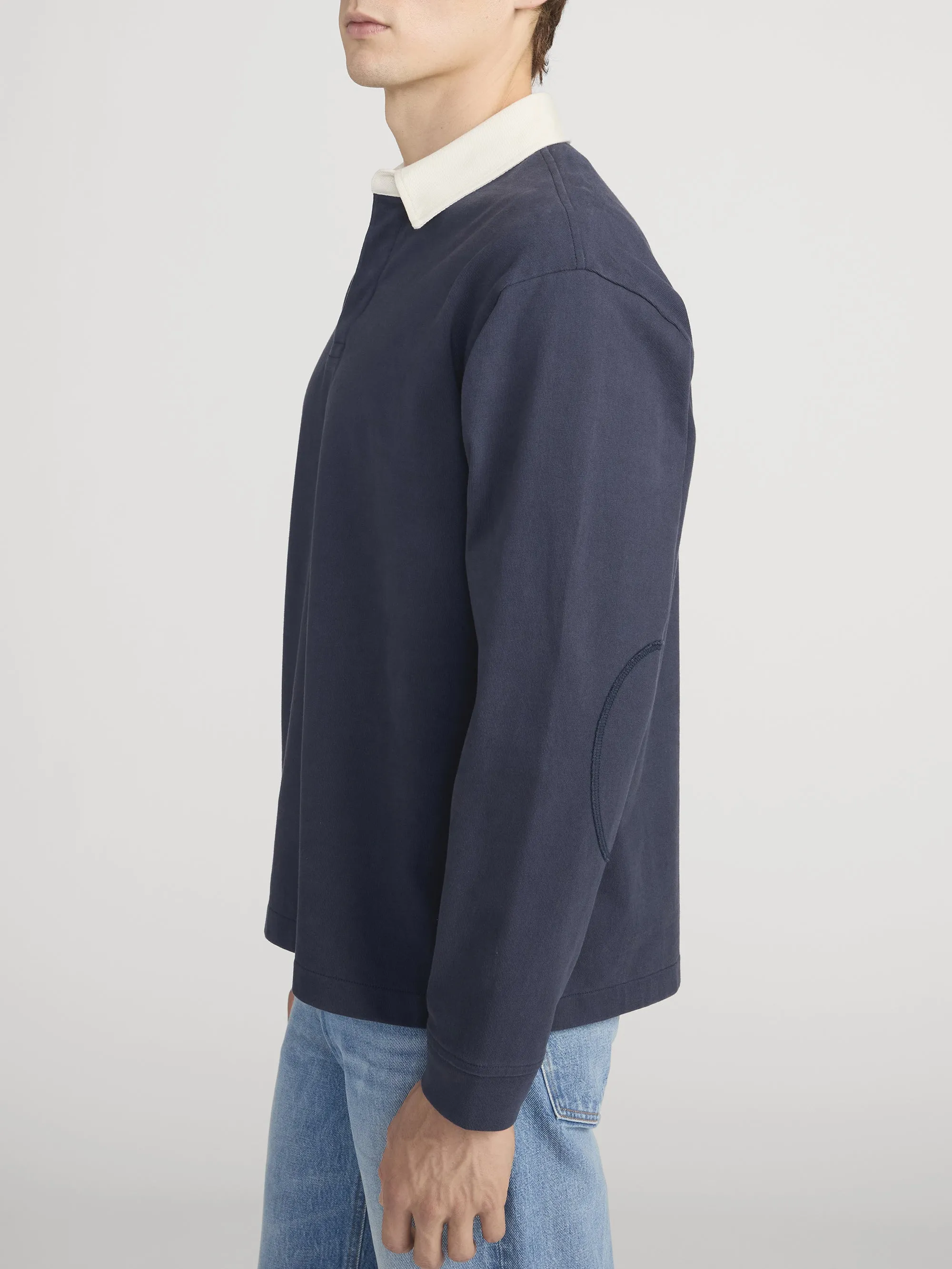 Rugby Polo Shirt -- Dark Navy sold by Frame Denim product image thumbnail 4