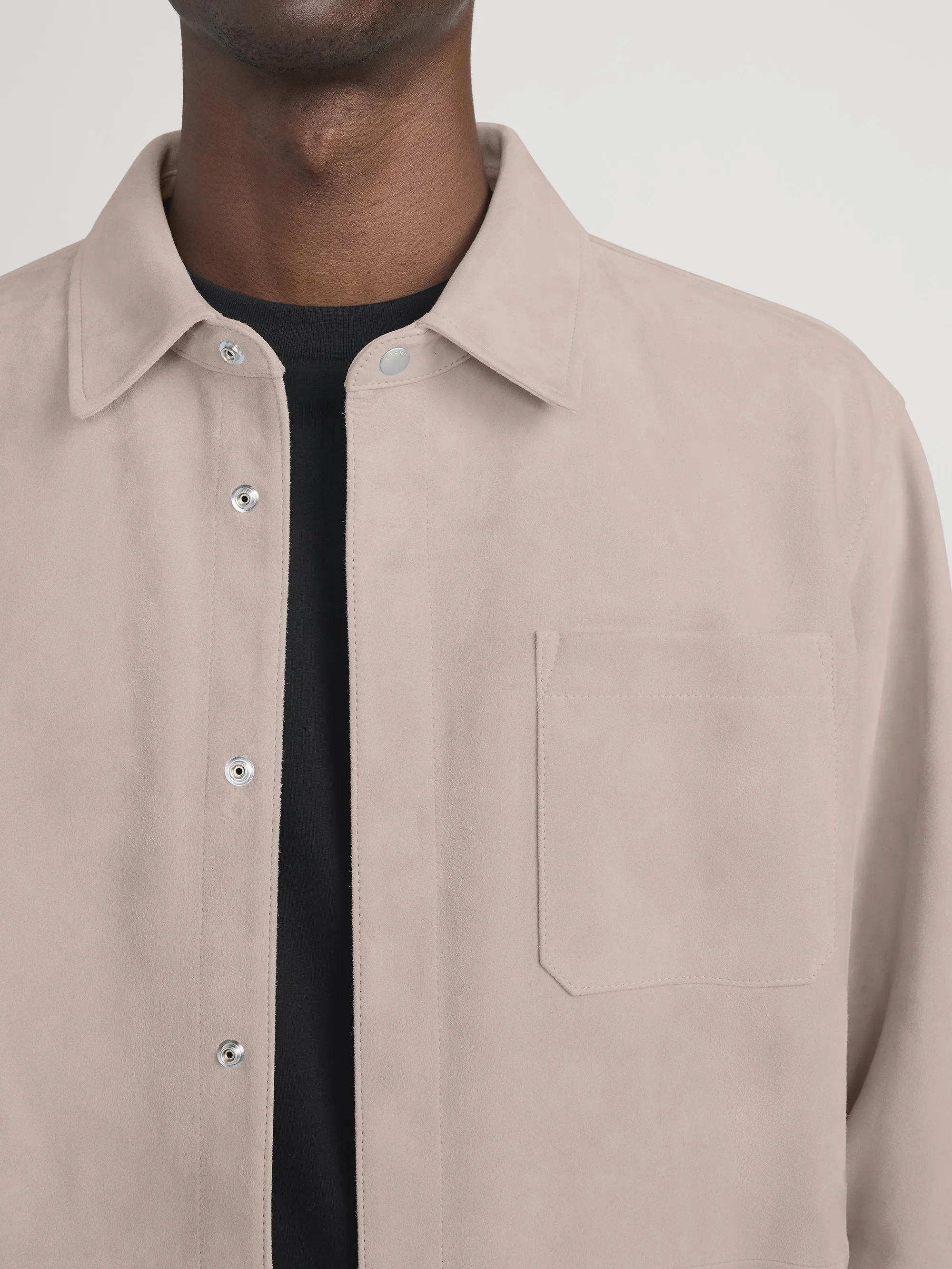 Suede Shirt -- Smoky Mauve sold by Frame Denim product image thumbnail 4