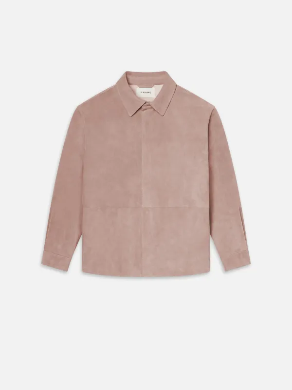 Suede Shirt -- Smoky Mauve sold by Frame Denim