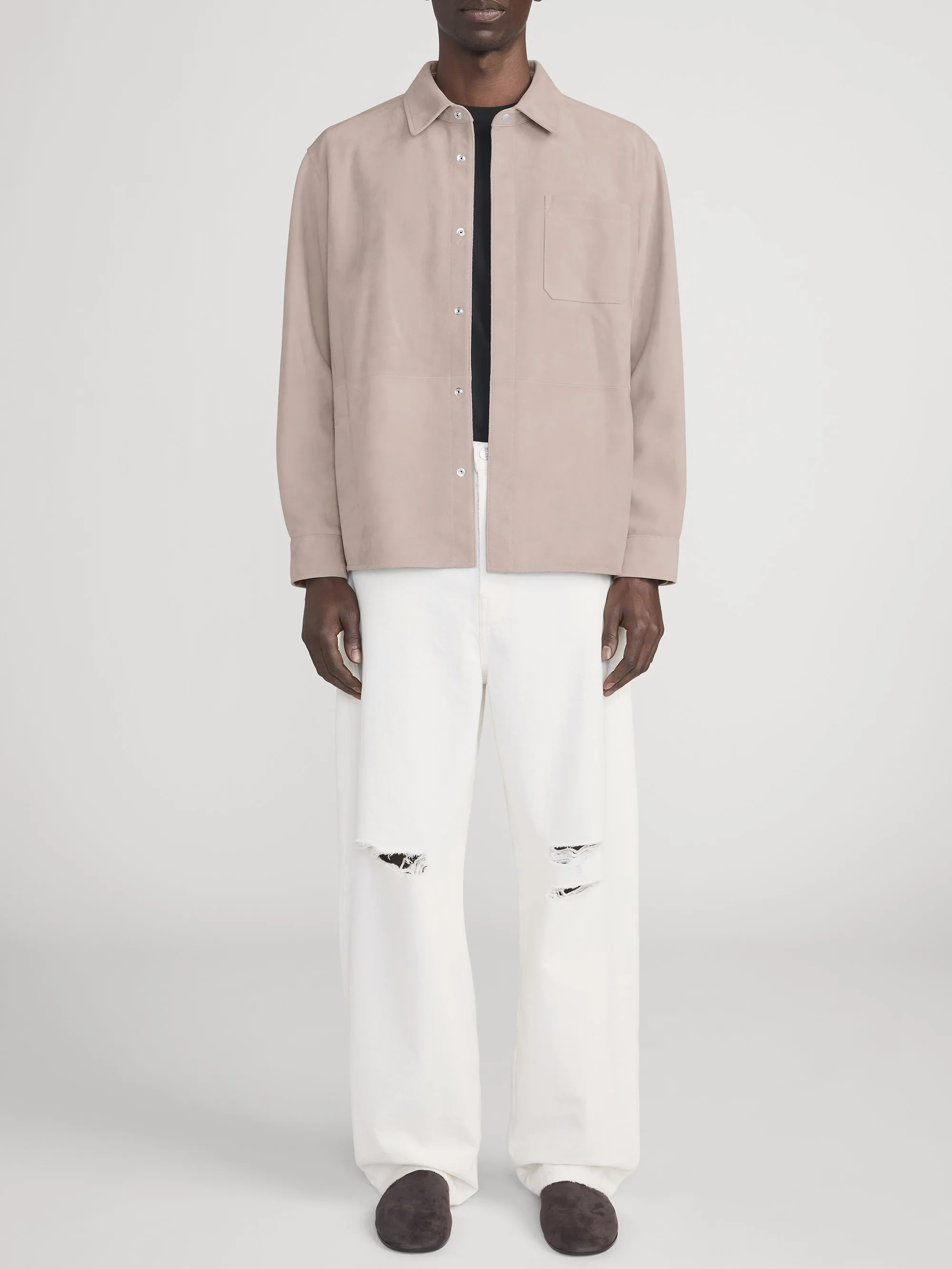 Suede Shirt -- Smoky Mauve sold by Frame Denim product image thumbnail 2