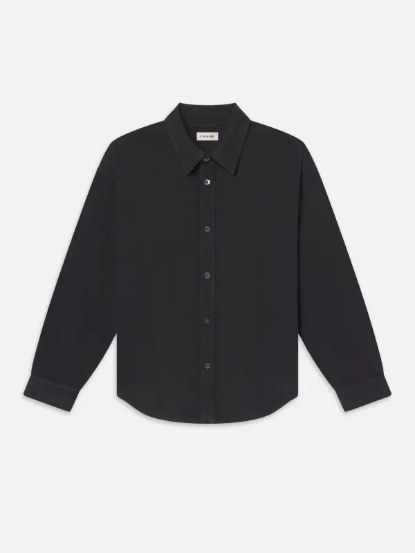 Denim Overshirt -- Dark Navy sold by Frame Denim