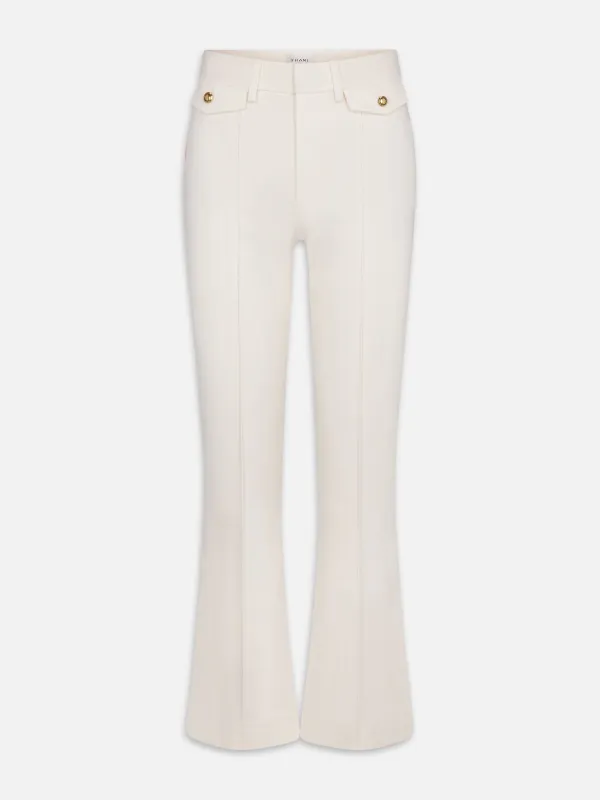 The Reboot Crop Trouser -- Cream sold by Frame Denim