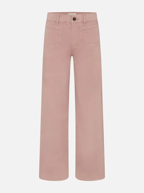 Le Slim Palazzo Modernist Pocket -- Mauve sold by Frame Denim