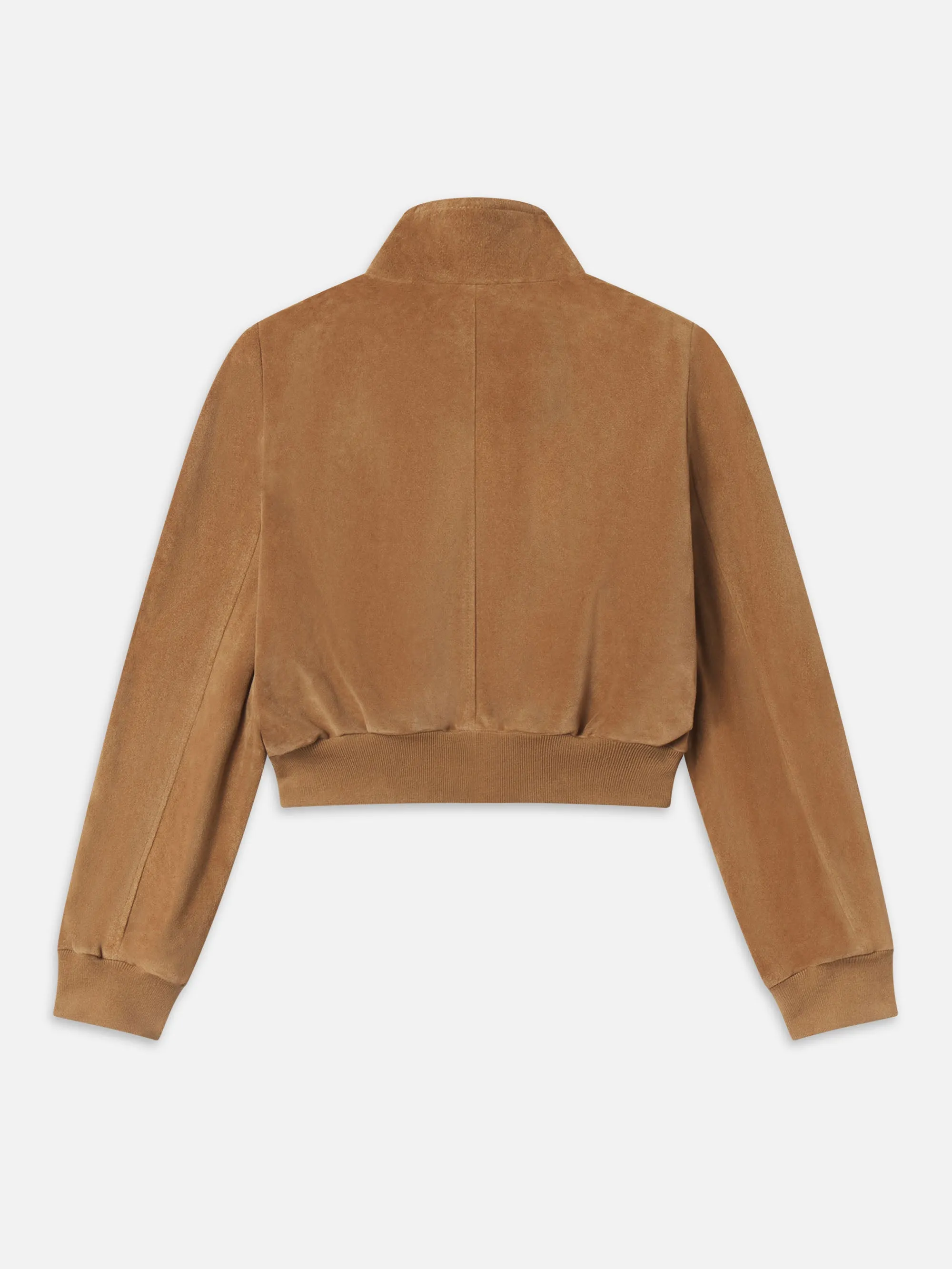 The Suede Harrington Jacket -- Light Camel sold by Frame Denim product image thumbnail 3