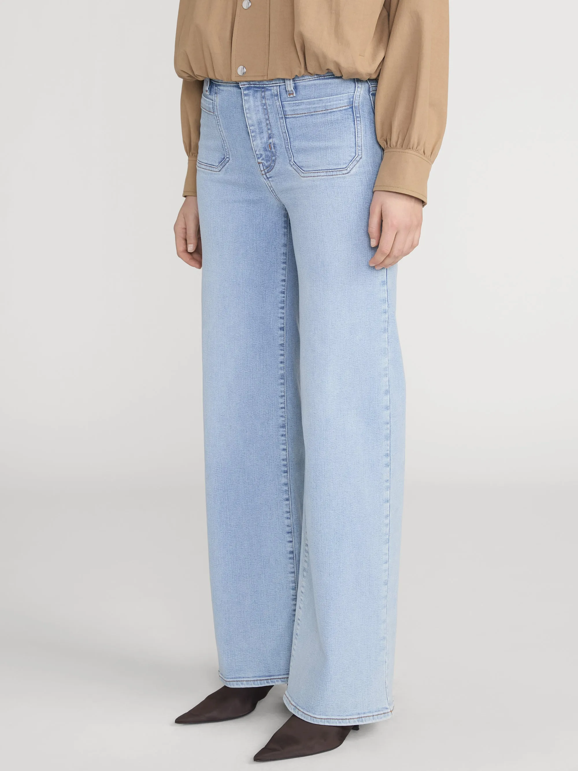Le Slim Palazzo Modernist Pocket -- Tribute sold by Frame Denim product image thumbnail 4