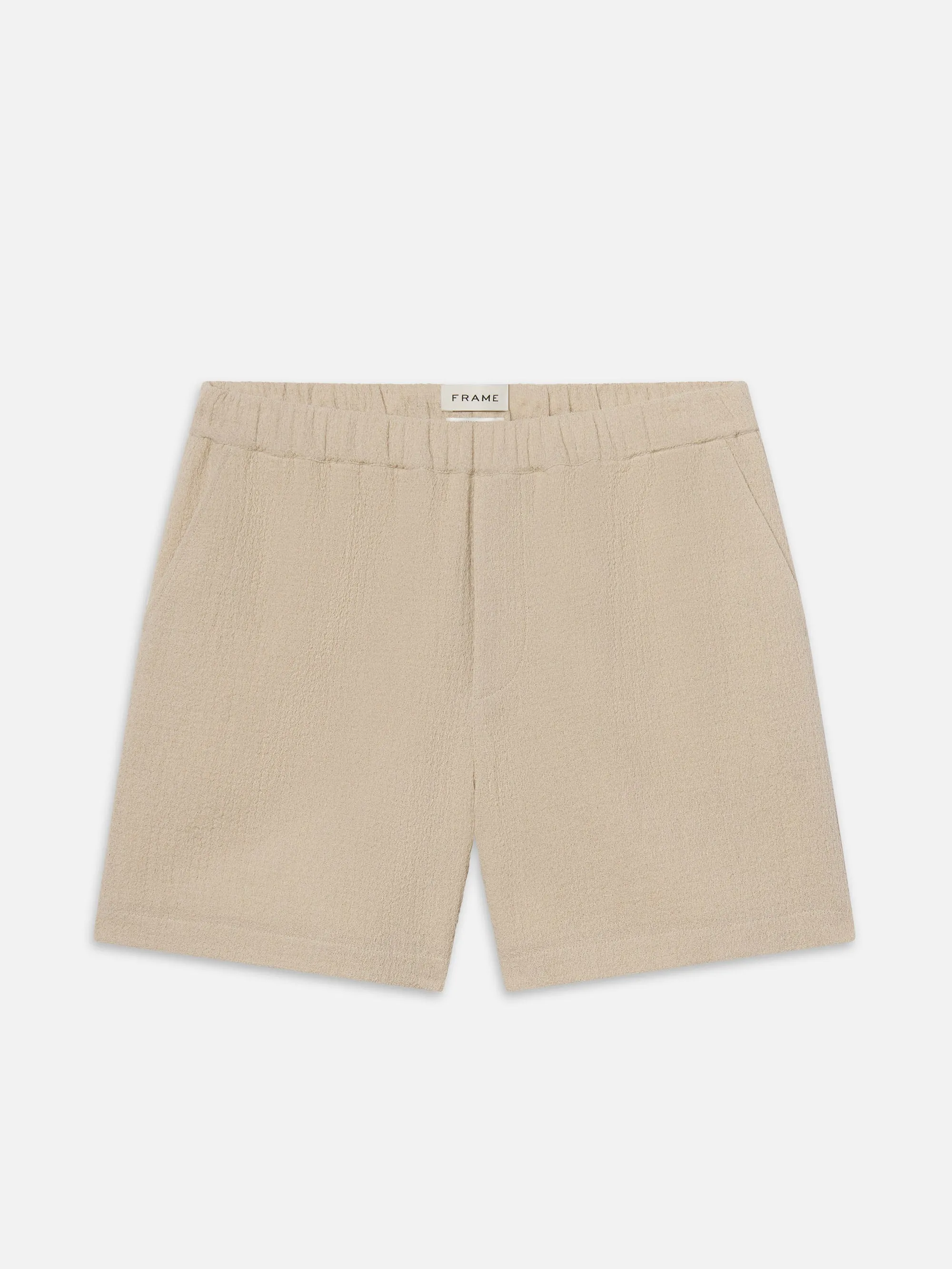 Open Weave Shorts -- Light Stone sold by Frame Denim
