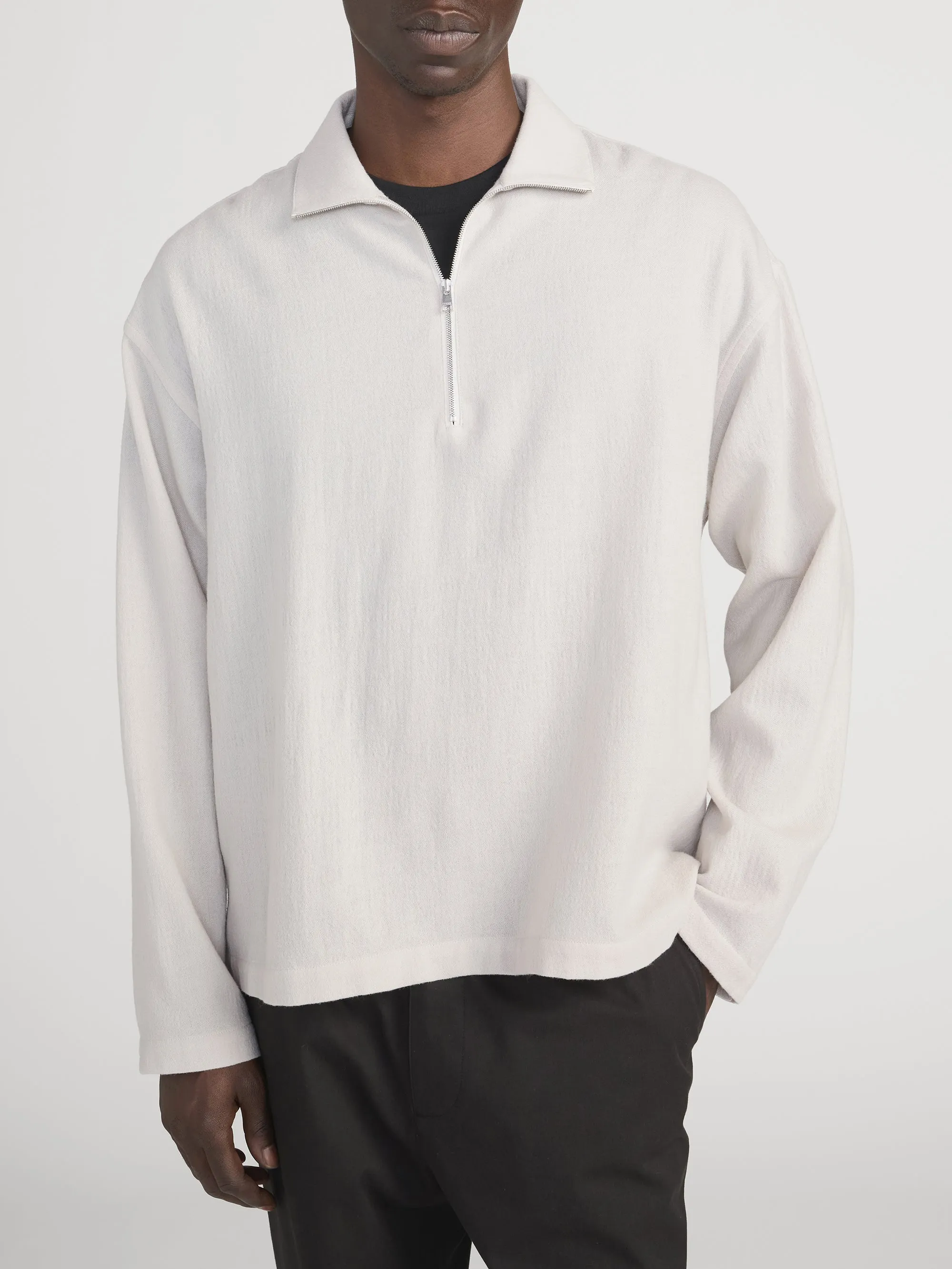 Half Zip Overshirt Jacket -- Light Taupe sold by Frame Denim product image thumbnail 3