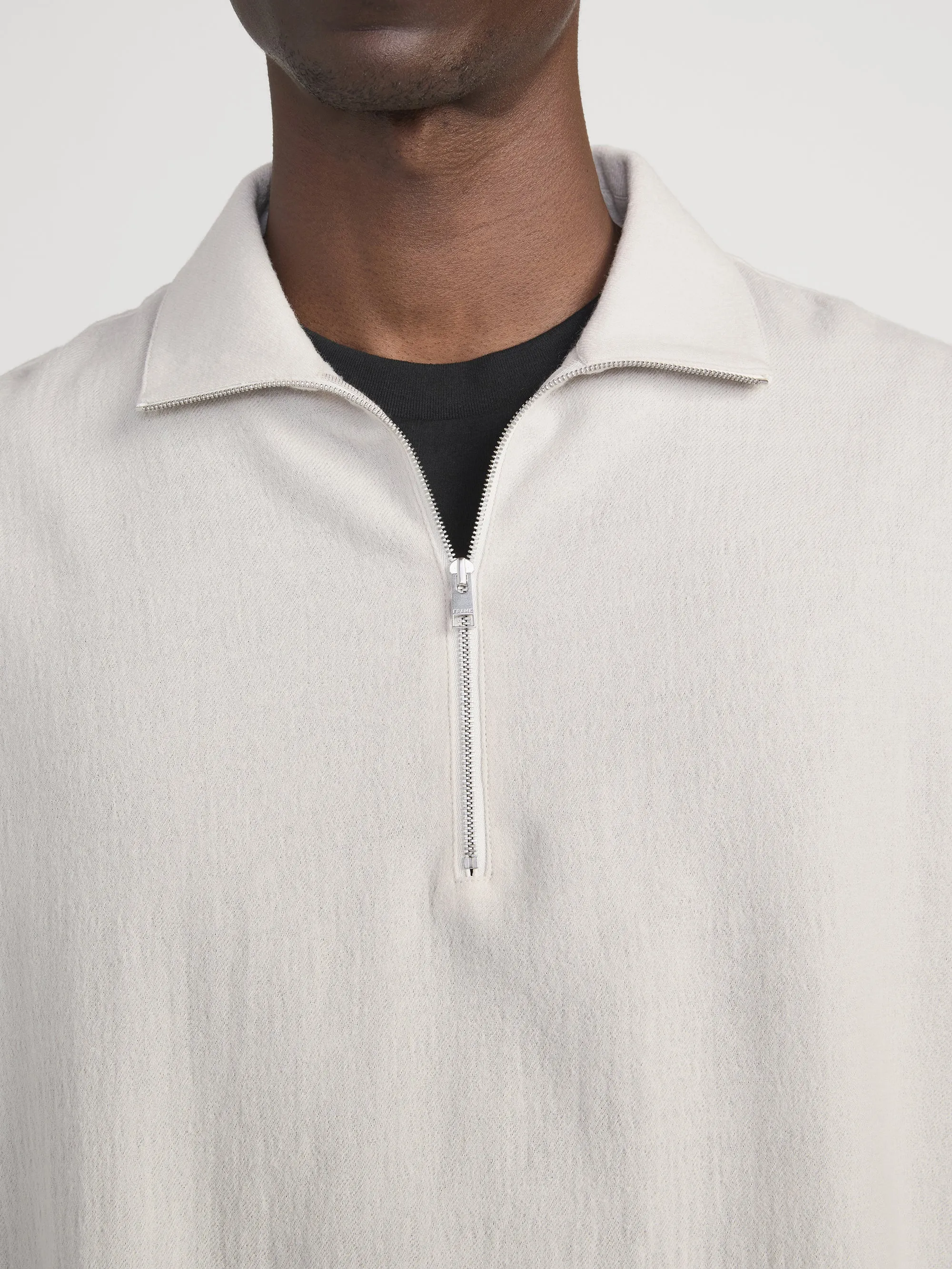 Half Zip Overshirt Jacket -- Light Taupe sold by Frame Denim product image thumbnail 5