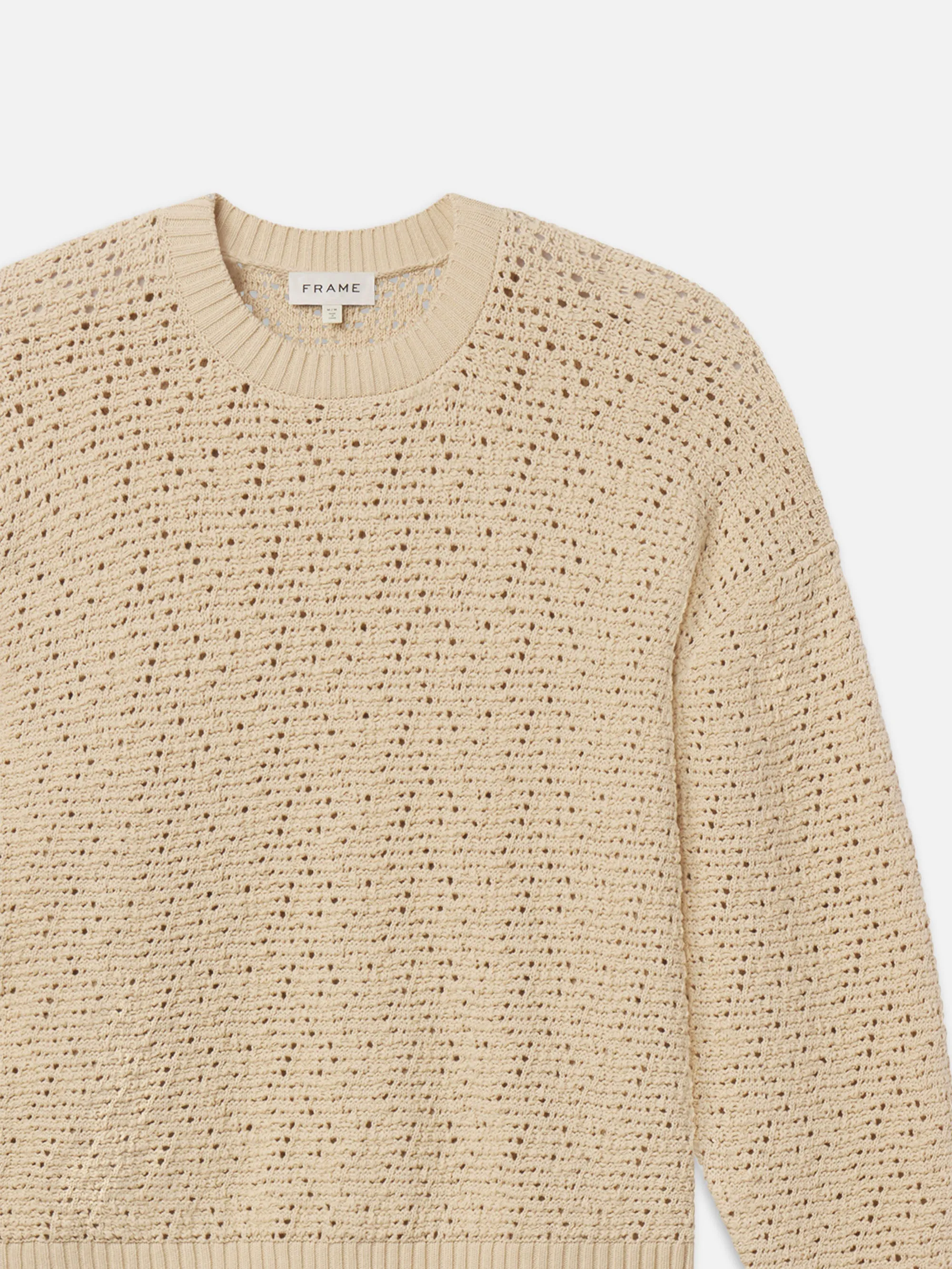 Crochet Sweater -- Light Stone sold by Frame Denim product image thumbnail 2