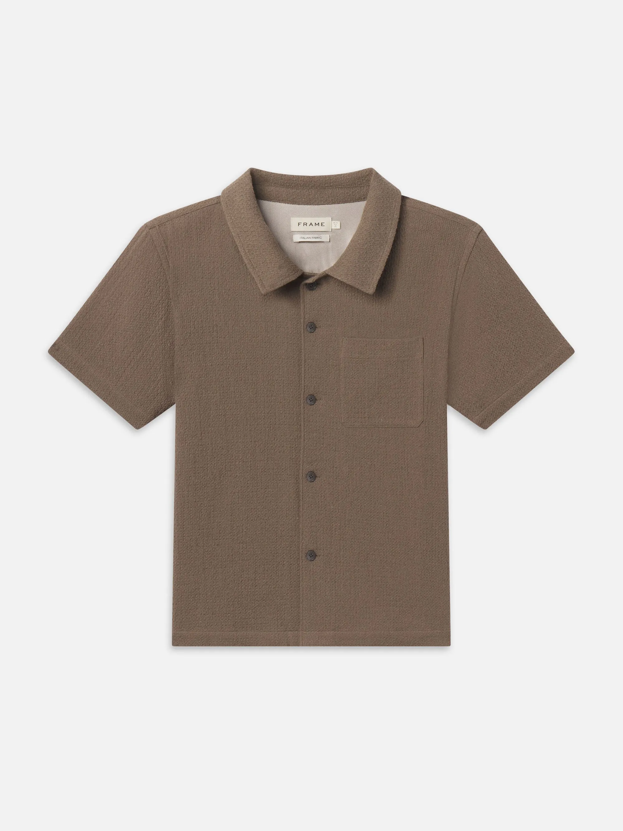 Open Weave Shirt -- Warm Grey sold by Frame Denim