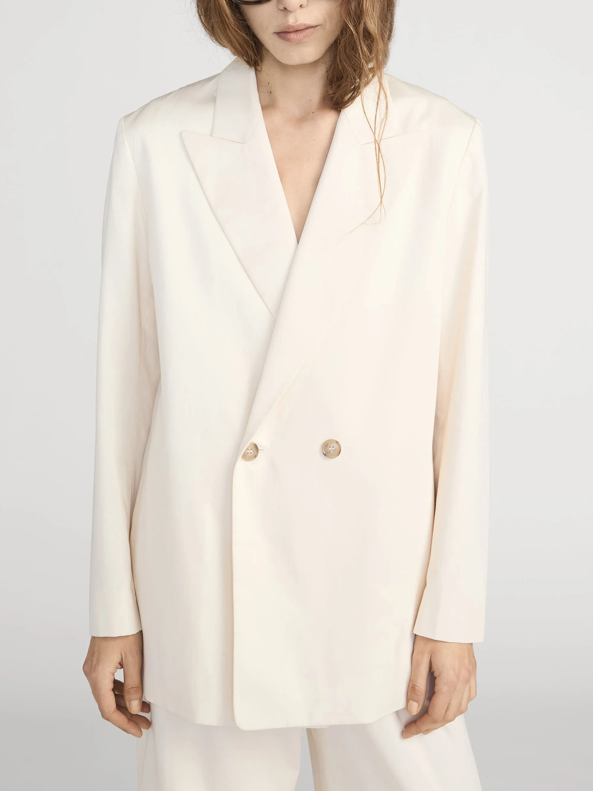 The Lounge Blazer -- Ecru sold by Frame Denim product image thumbnail 3