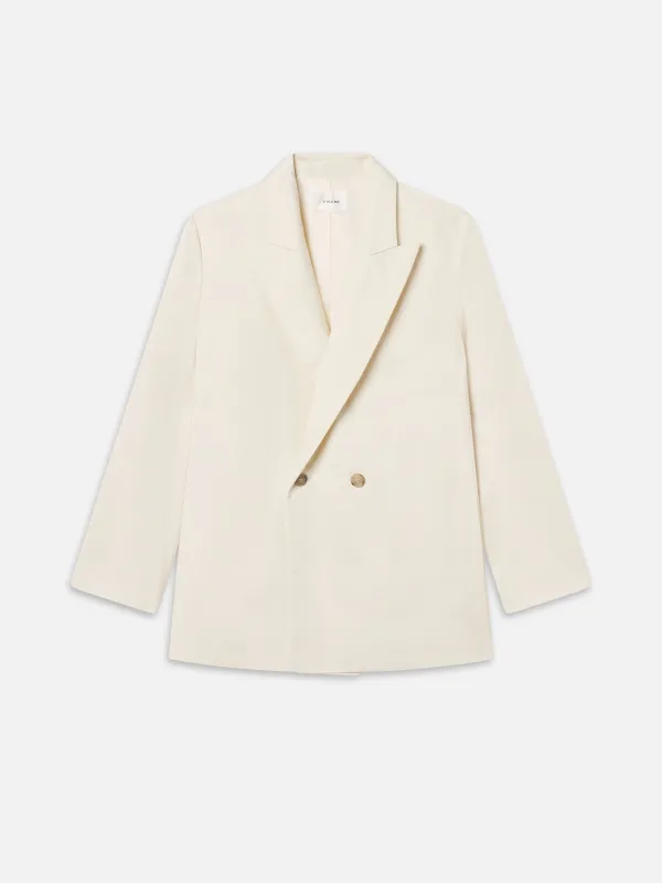 The Lounge Blazer -- Ecru sold by Frame Denim