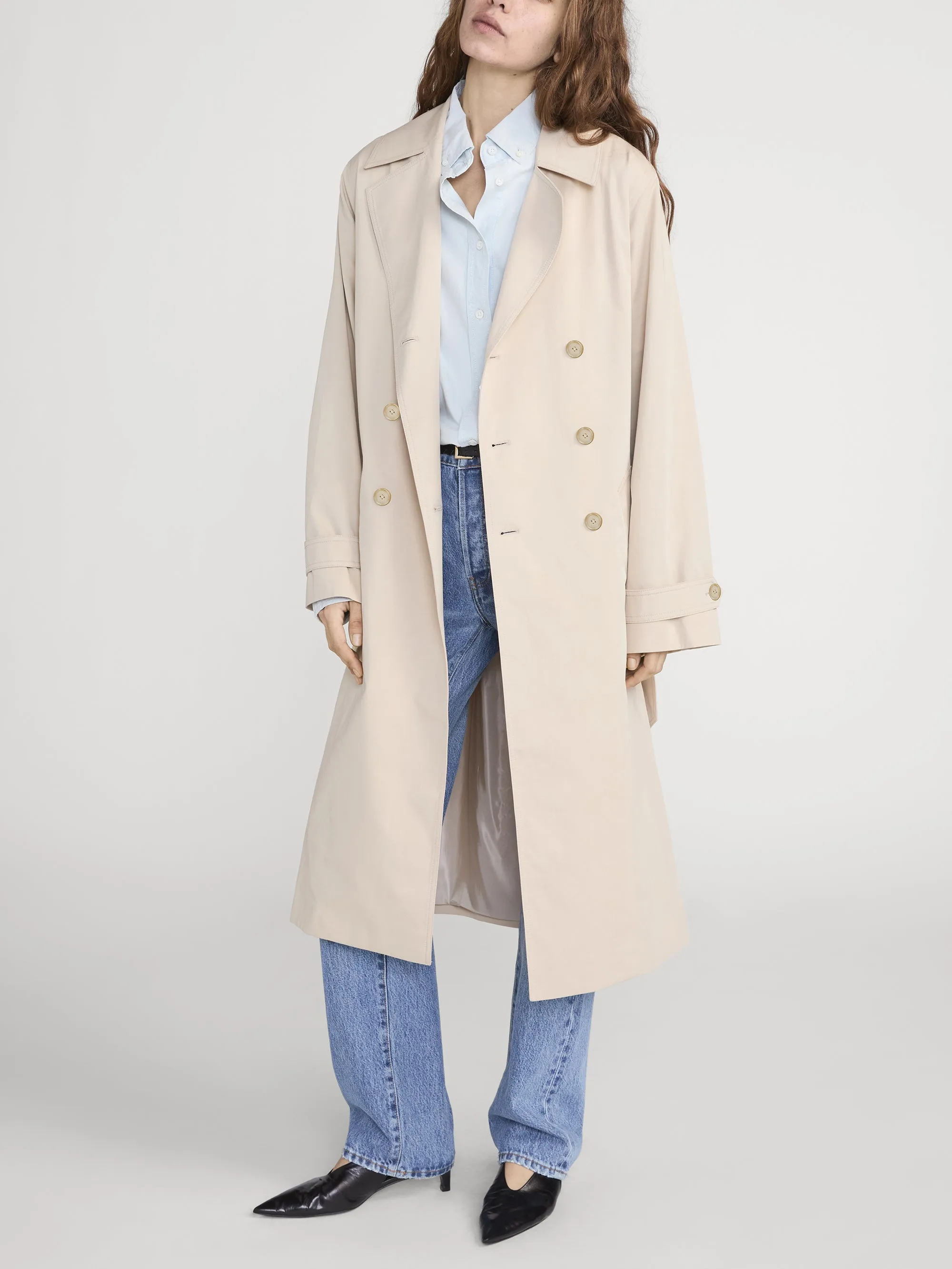 The Long Uniform Trench -- Oat sold by Frame Denim product image thumbnail 3