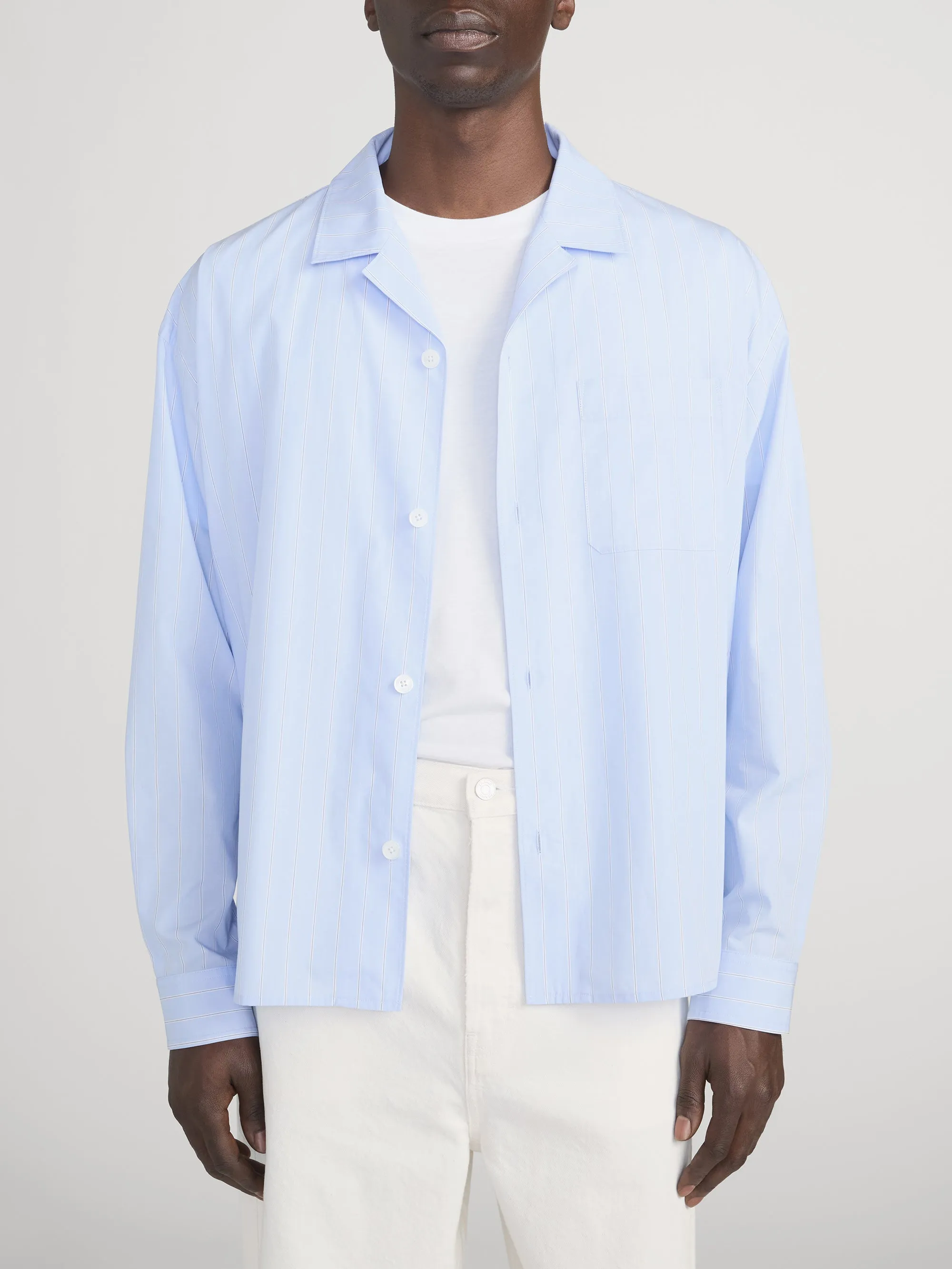 Pajama Shirt -- Blue Stripe sold by Frame Denim product image thumbnail 3