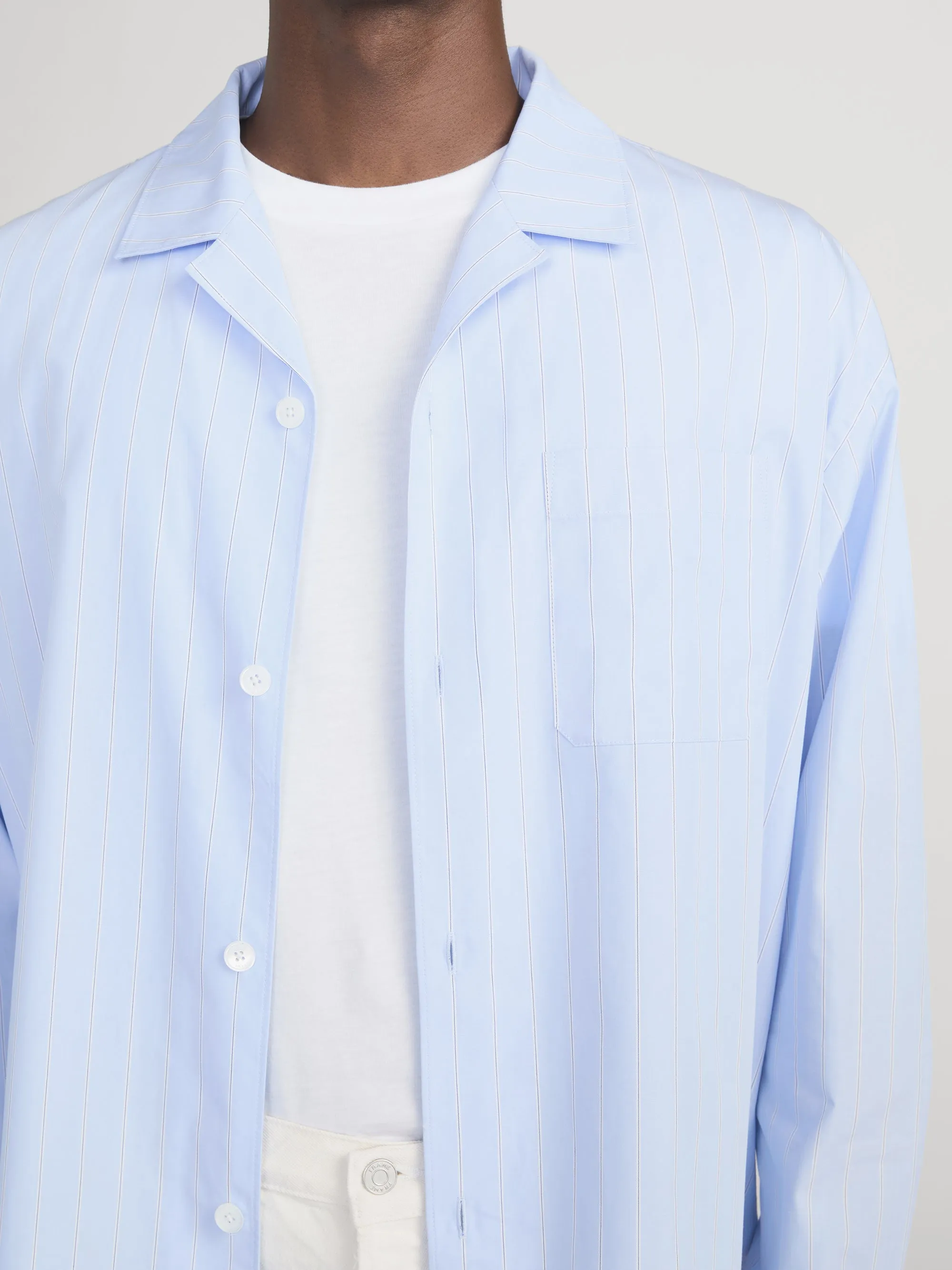 Pajama Shirt -- Blue Stripe sold by Frame Denim product image thumbnail 5