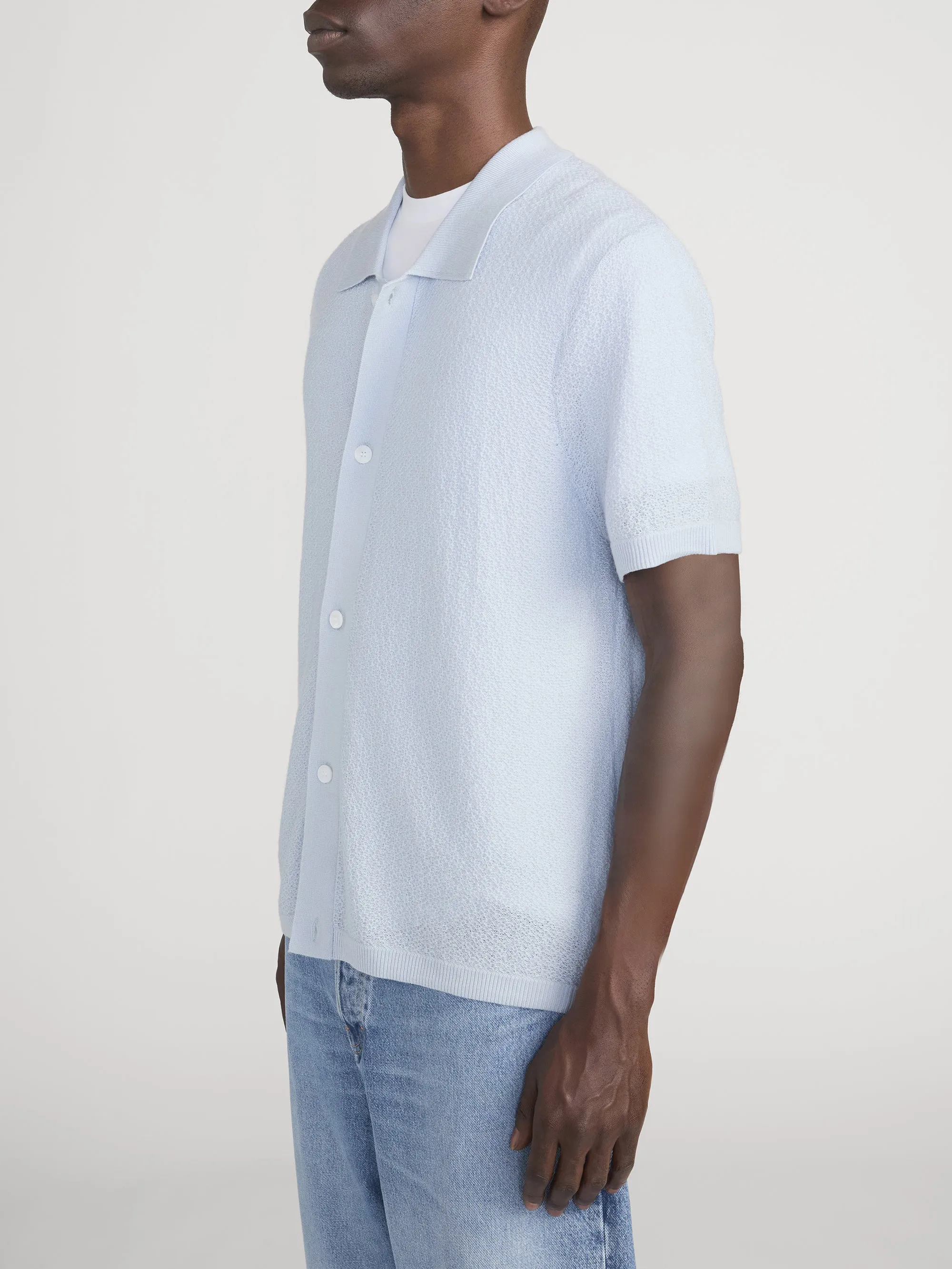 Cardigan Sweater -- Pale Blue sold by Frame Denim product image thumbnail 4