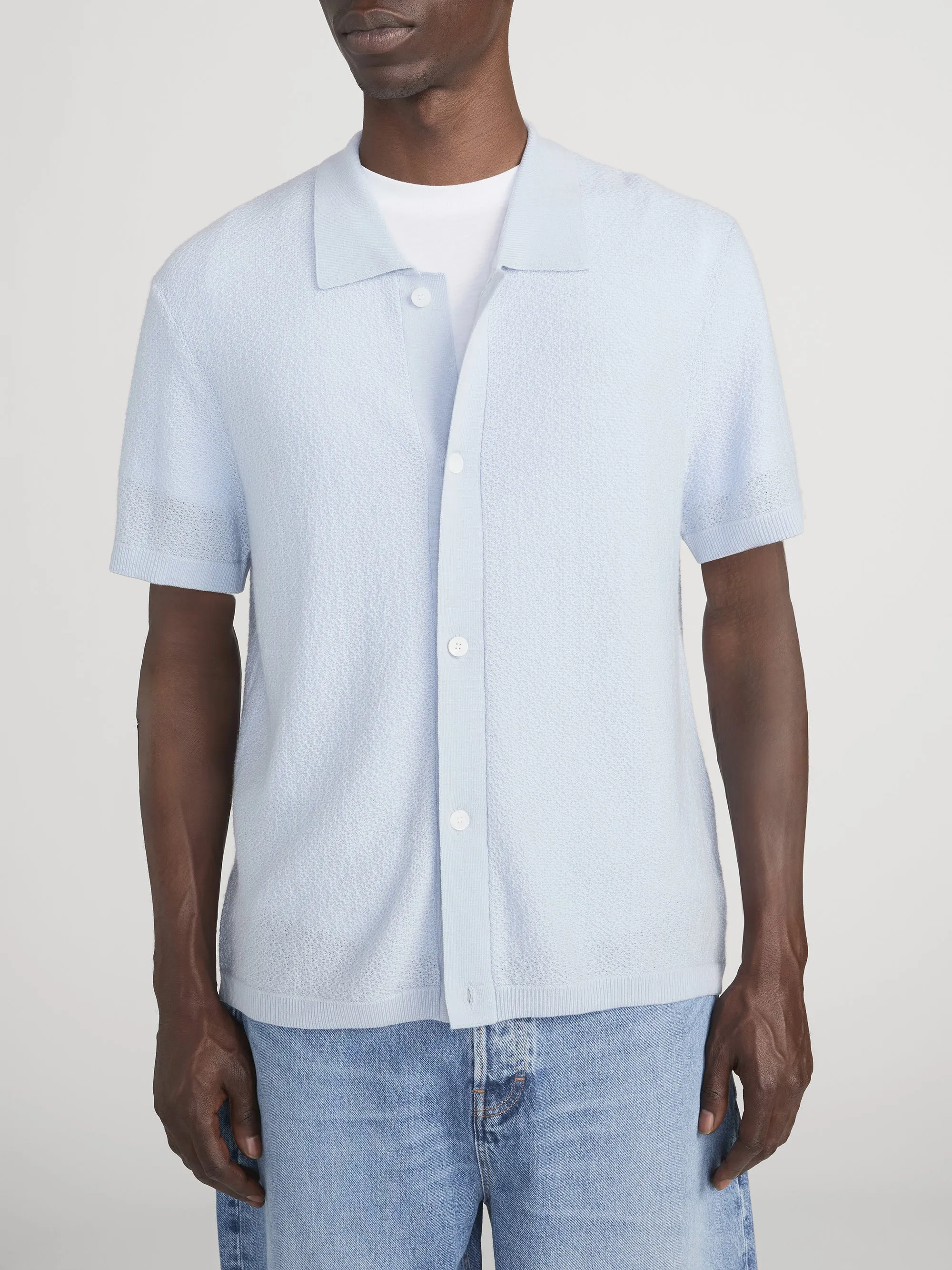 Cardigan Sweater -- Pale Blue sold by Frame Denim product image thumbnail 3