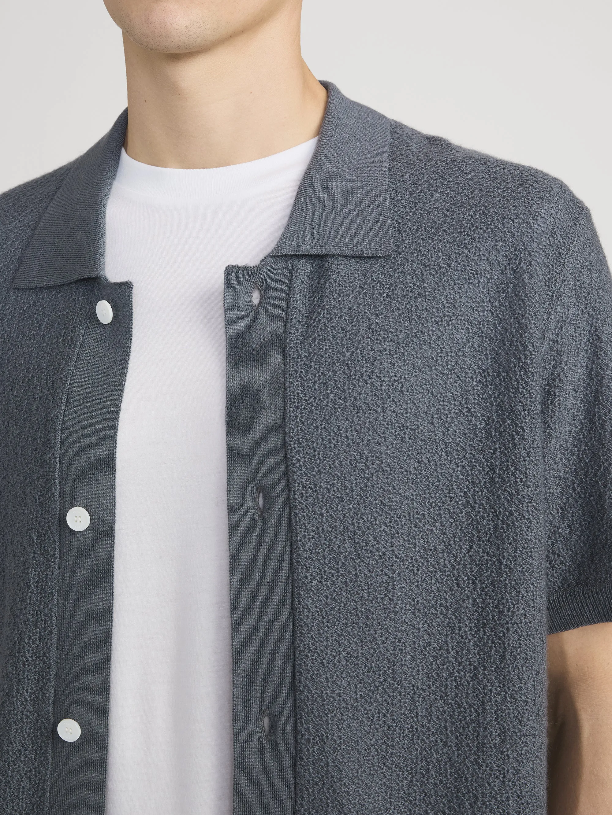 Cardigan Sweater -- Blue Grey sold by Frame Denim product image thumbnail 5
