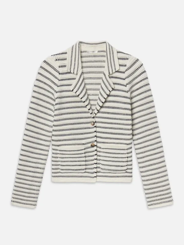 The Crochet Blazer -- Cream Multi sold by Frame Denim
