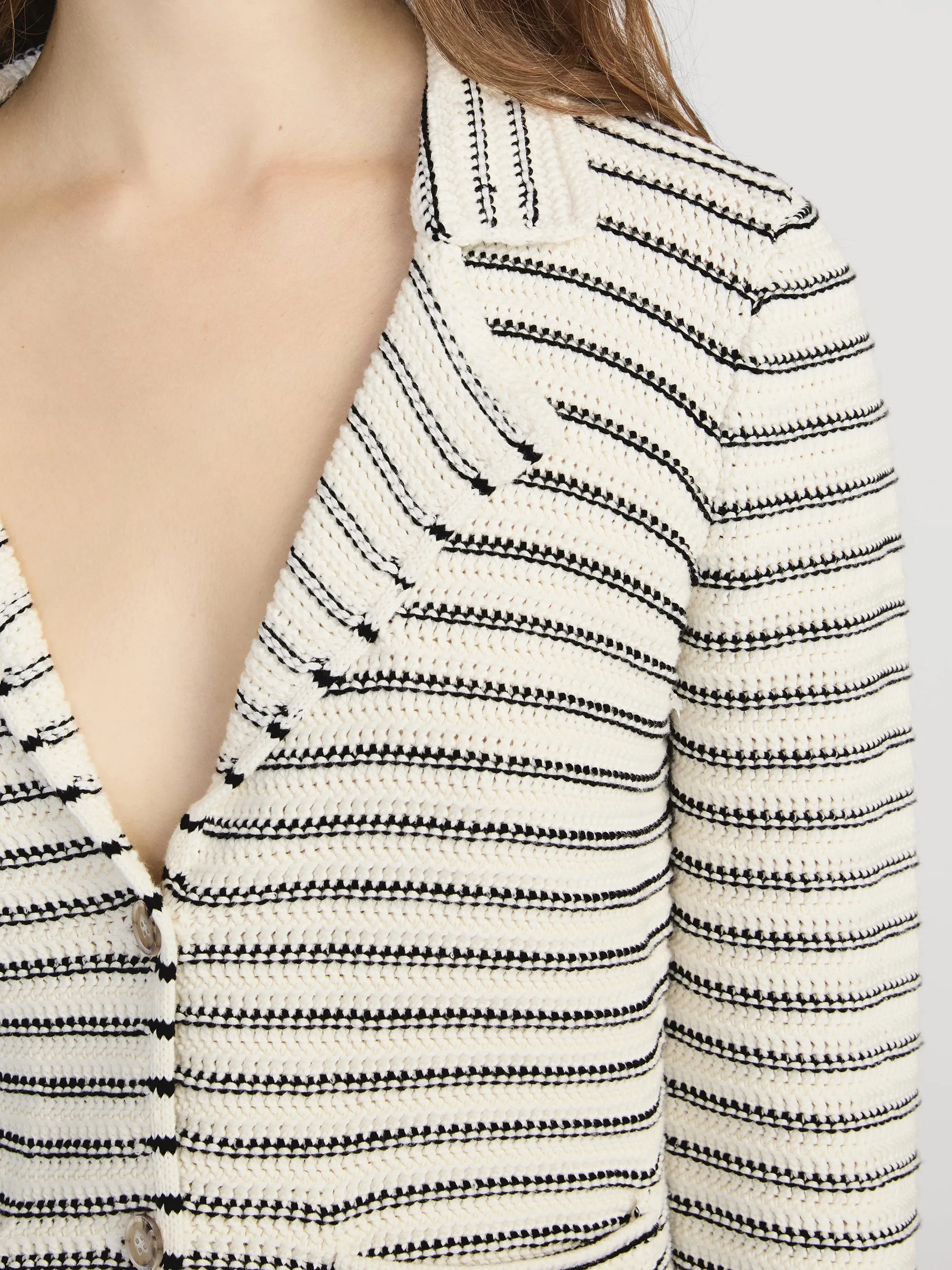 The Crochet Blazer -- Cream Multi sold by Frame Denim product image thumbnail 5