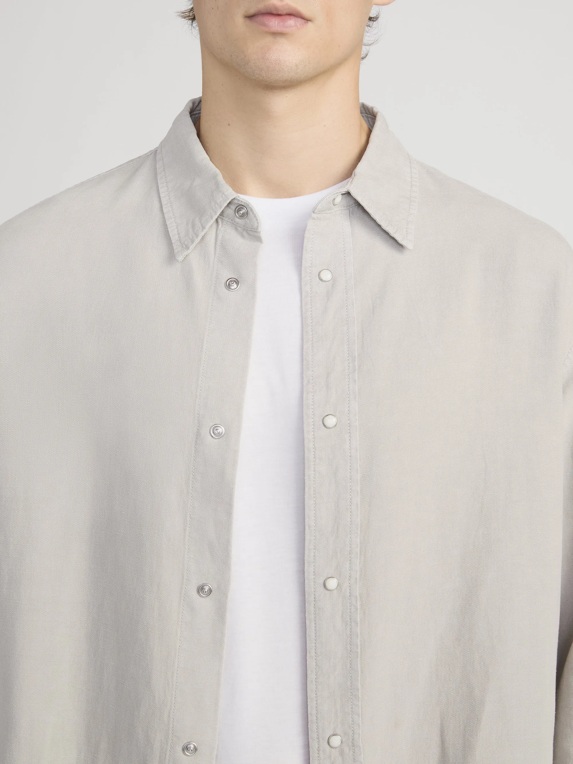 Classic shirt -- Light Stone sold by Frame Denim product image thumbnail 5