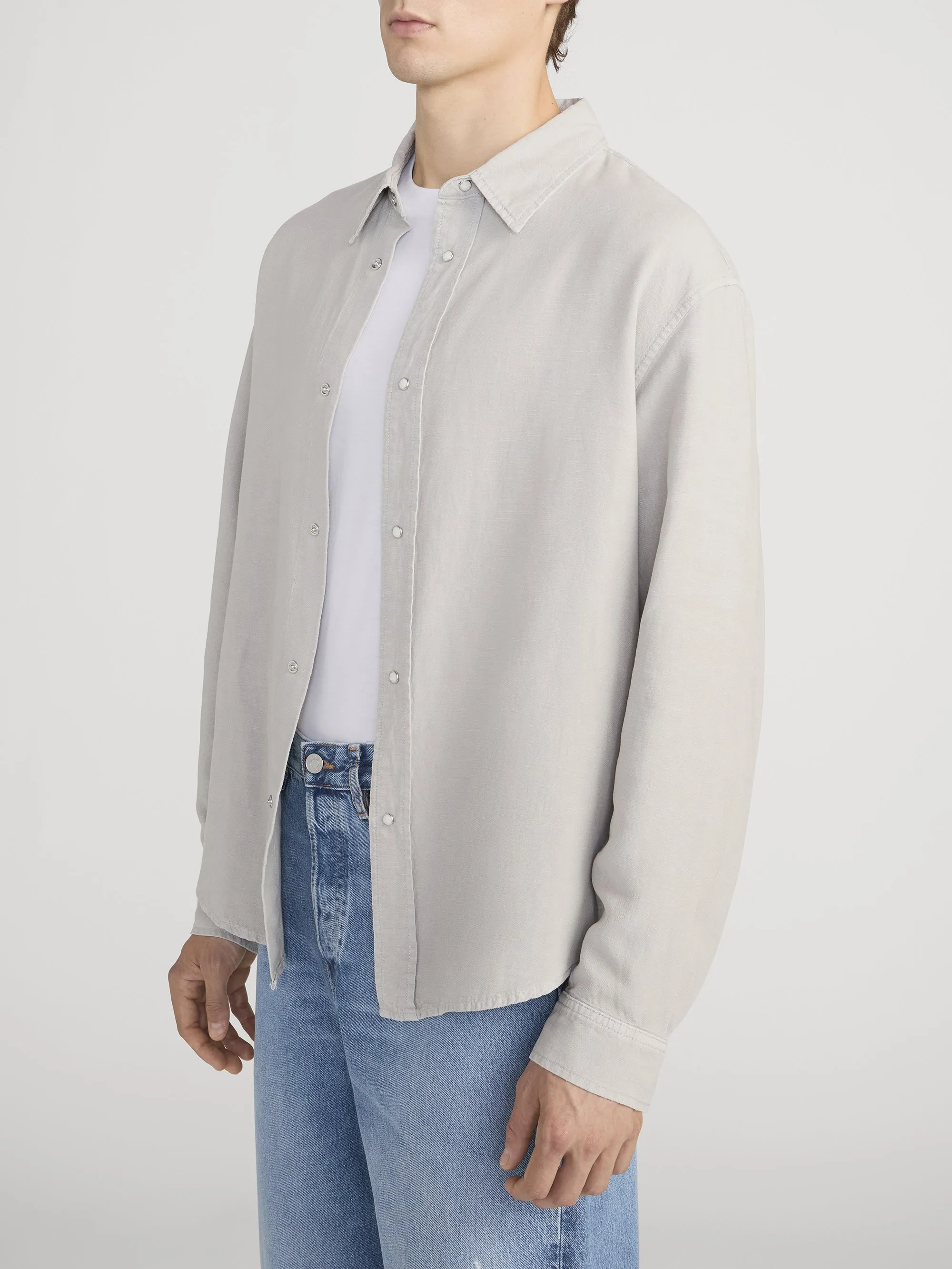 Classic shirt -- Light Stone sold by Frame Denim product image thumbnail 4