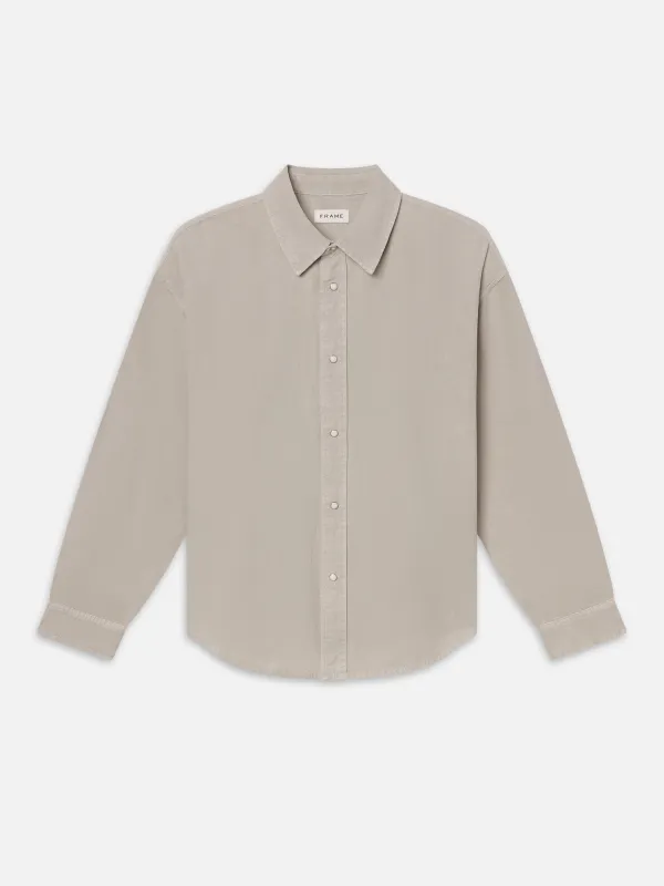 Classic shirt -- Light Stone sold by Frame Denim