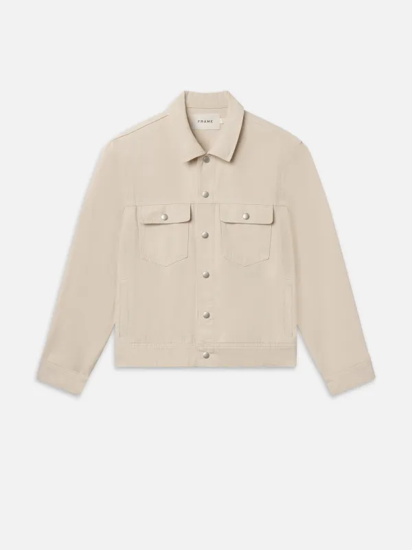 Modern Canvas Jacket -- Off White sold by Frame Denim