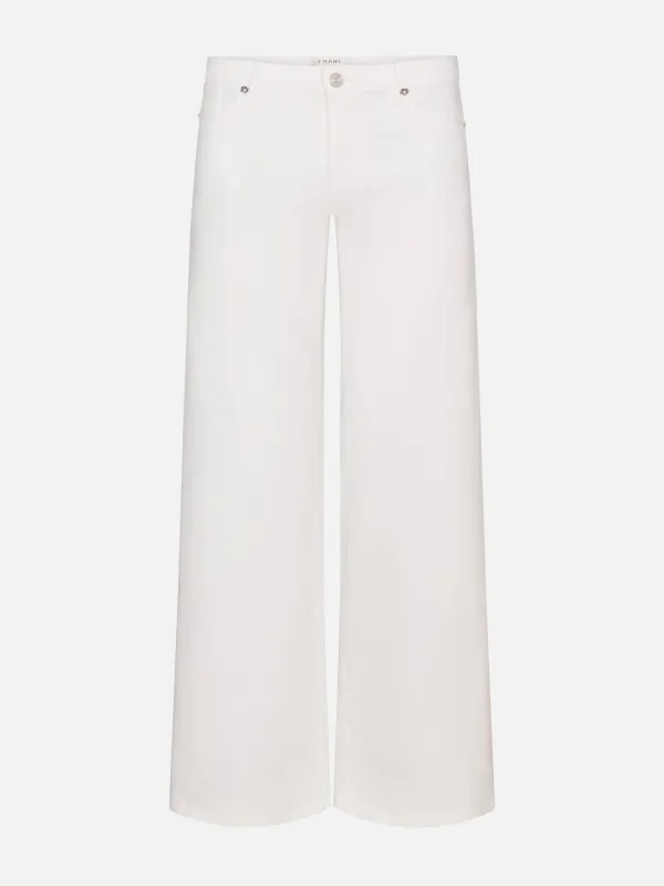 Low Rise Le Slim Palazzo -- White sold by Frame Denim