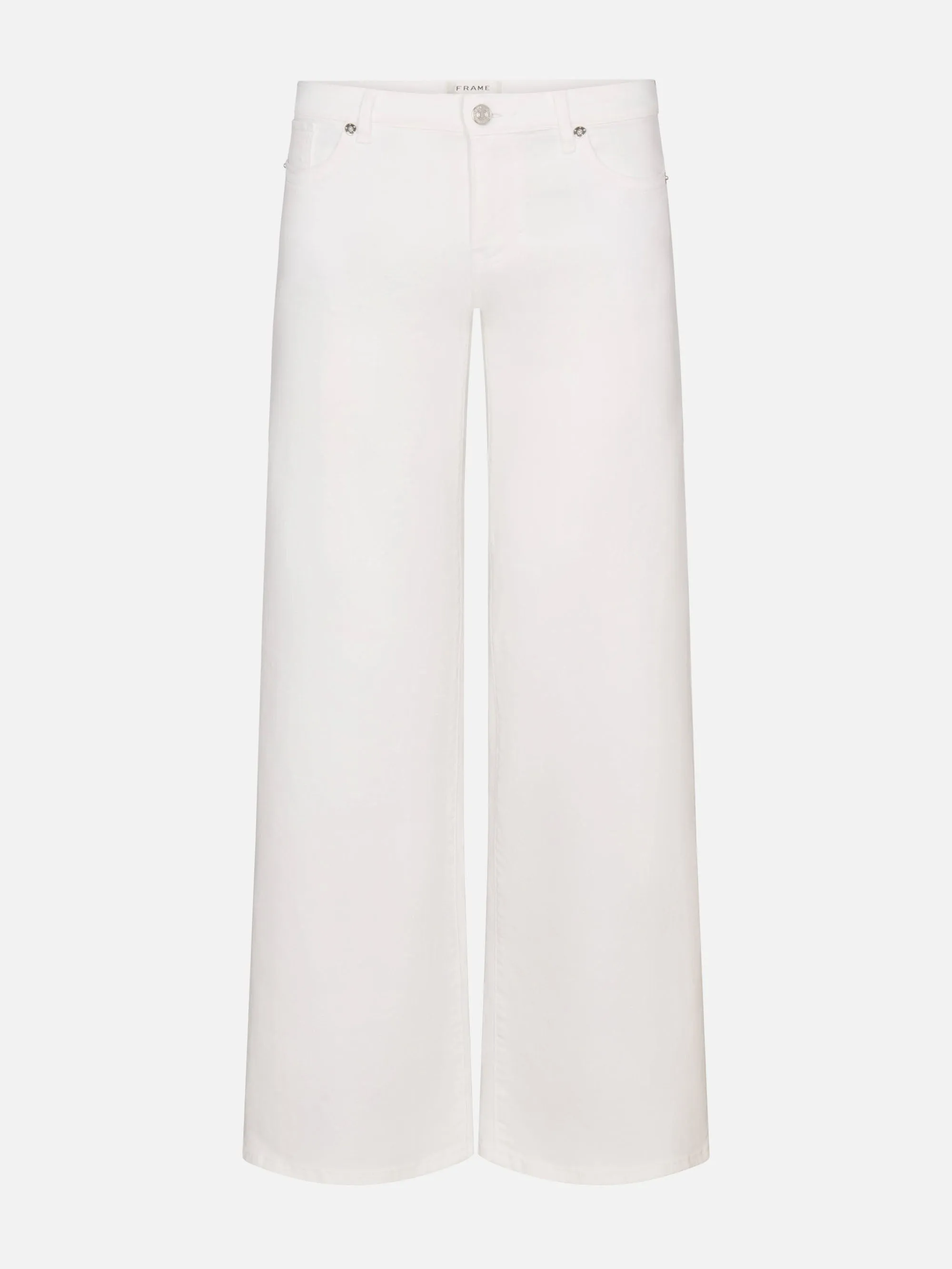 Low Rise Le Slim Palazzo -- White sold by Frame Denim