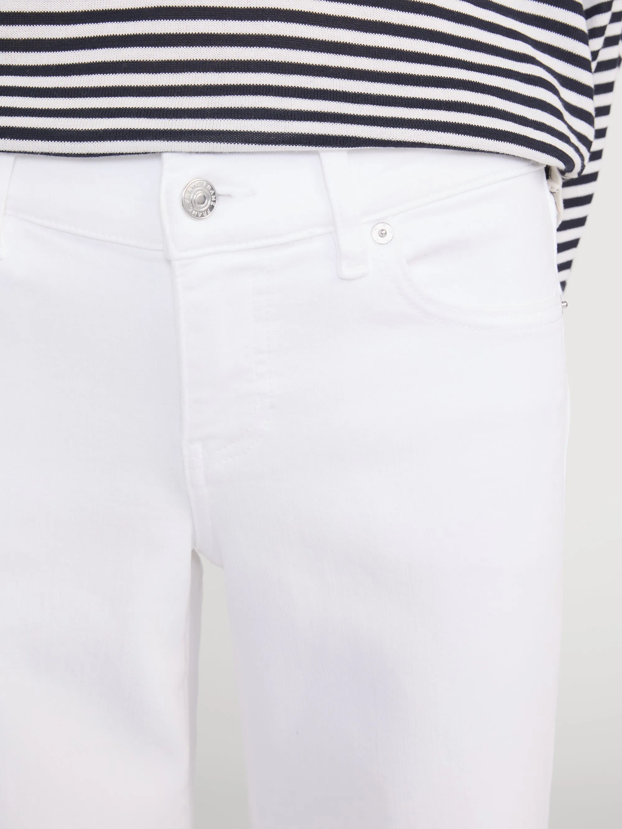 Low Rise Le Slim Palazzo -- White sold by Frame Denim product image thumbnail 5