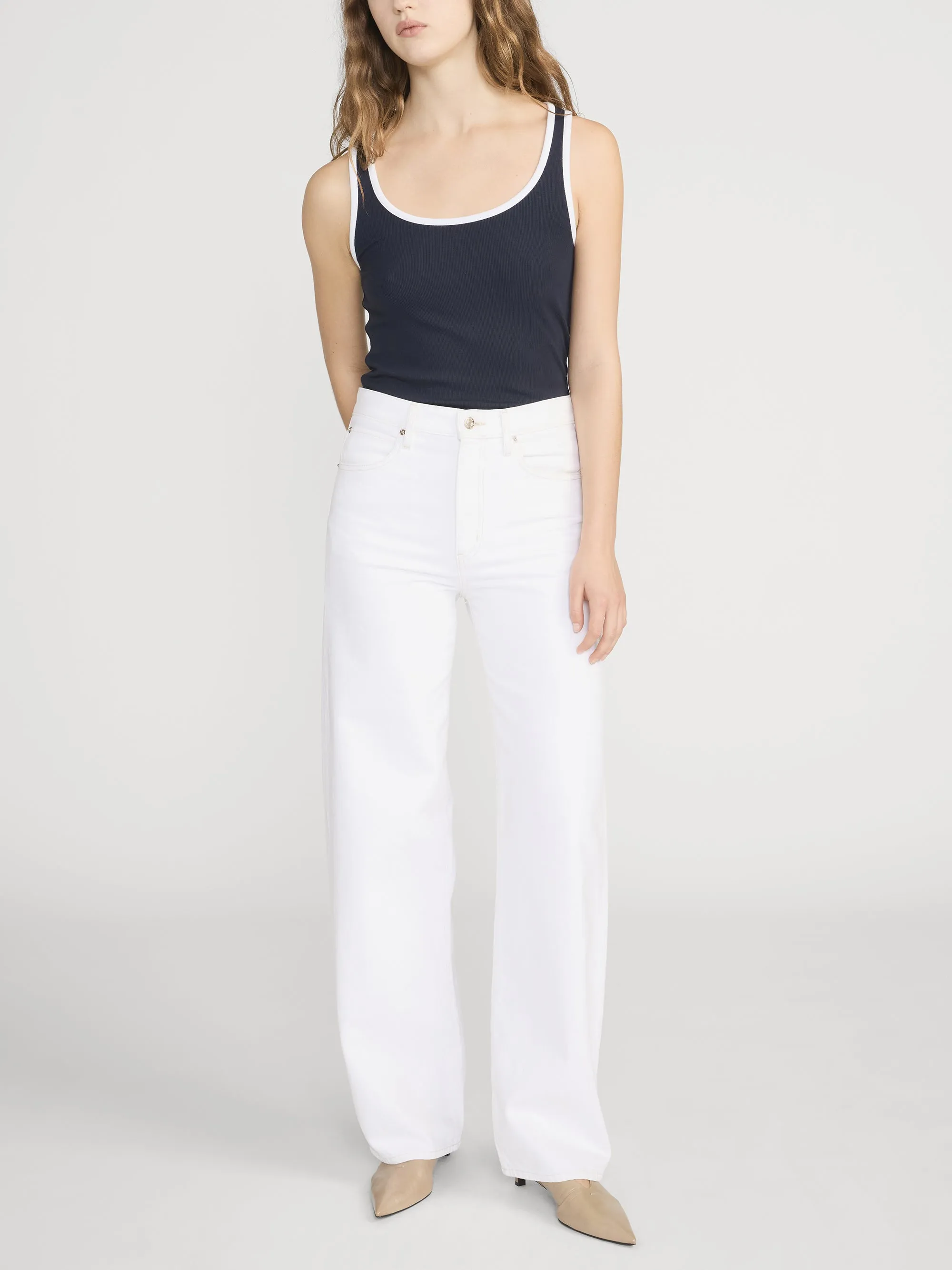 The Sporty Tank -- Navy sold by Frame Denim product image thumbnail 2