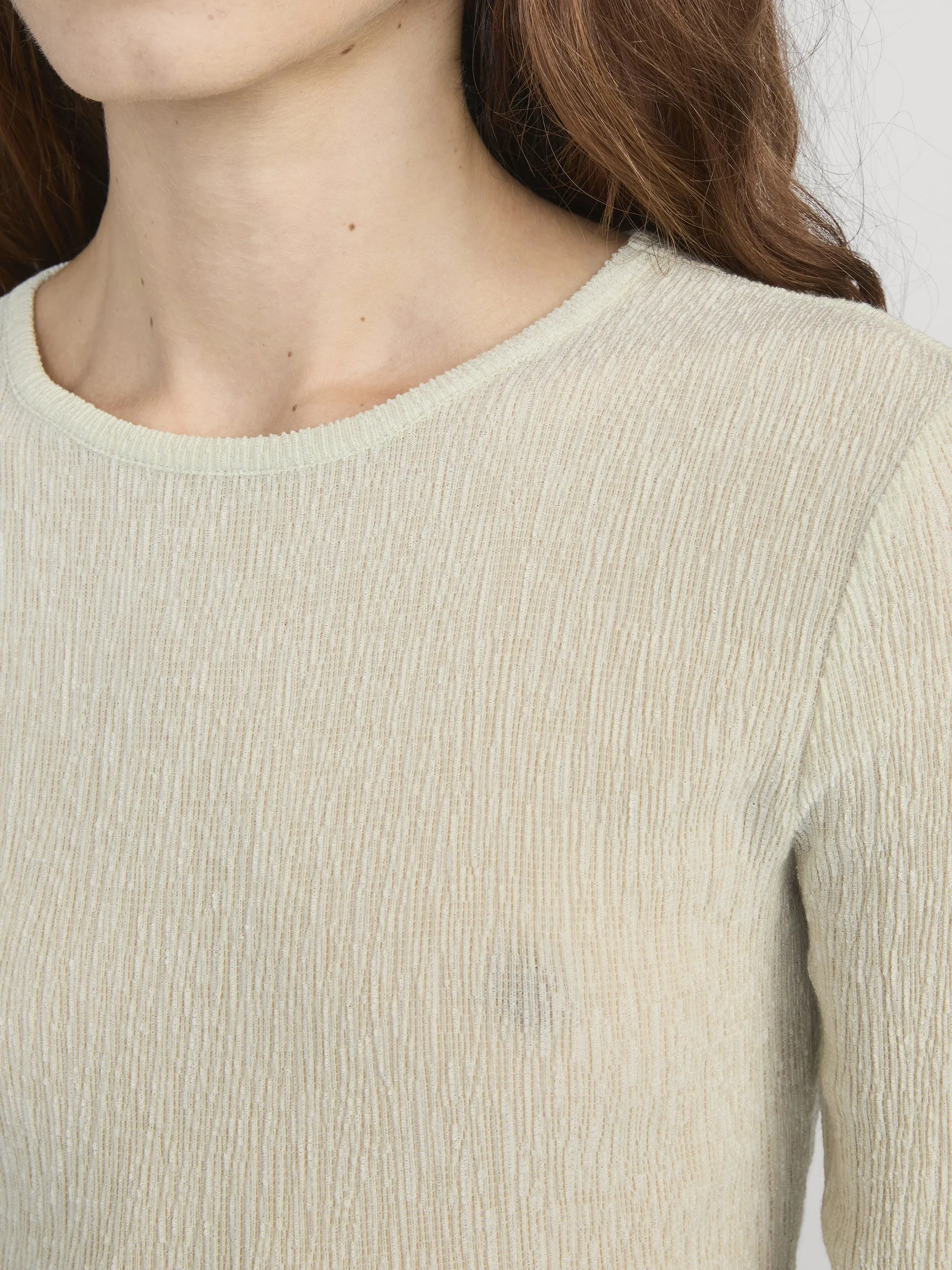 The Textured Crew -- Soft Lime sold by Frame Denim product image thumbnail 5