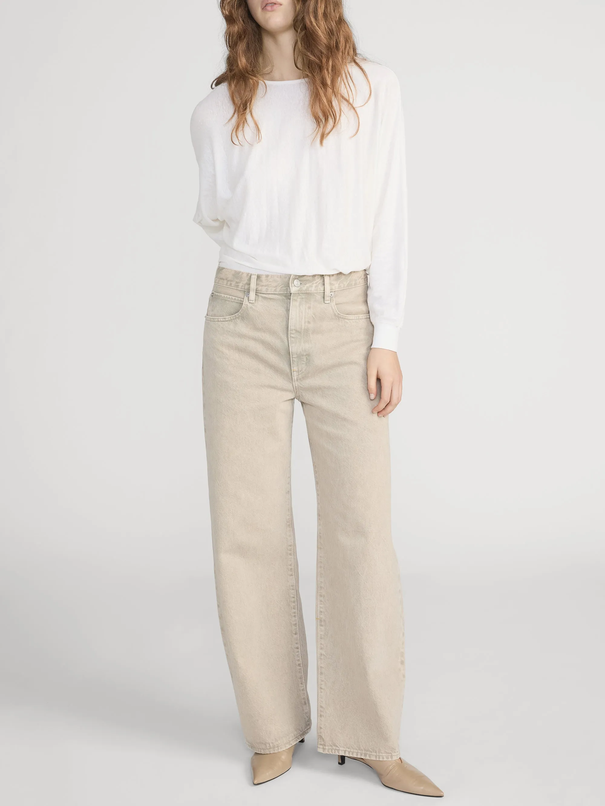 The Slouch Top -- Cream sold by Frame Denim product image thumbnail 2